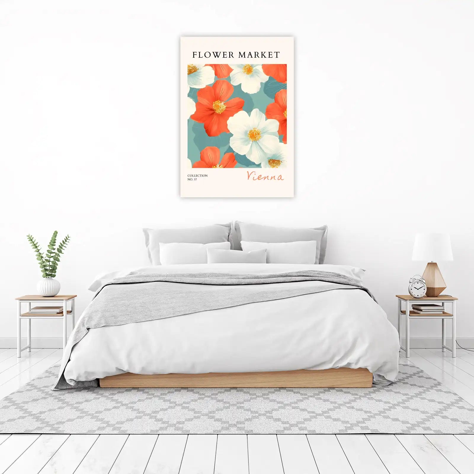 Vibrant Floral Market Wall Art | Botanical Wall Art