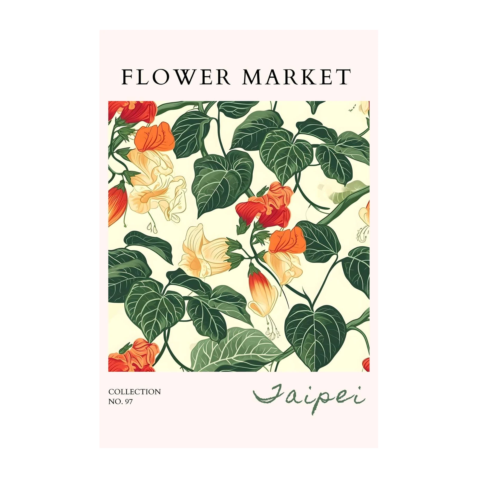 Vibrant Floral Garden Wall Art