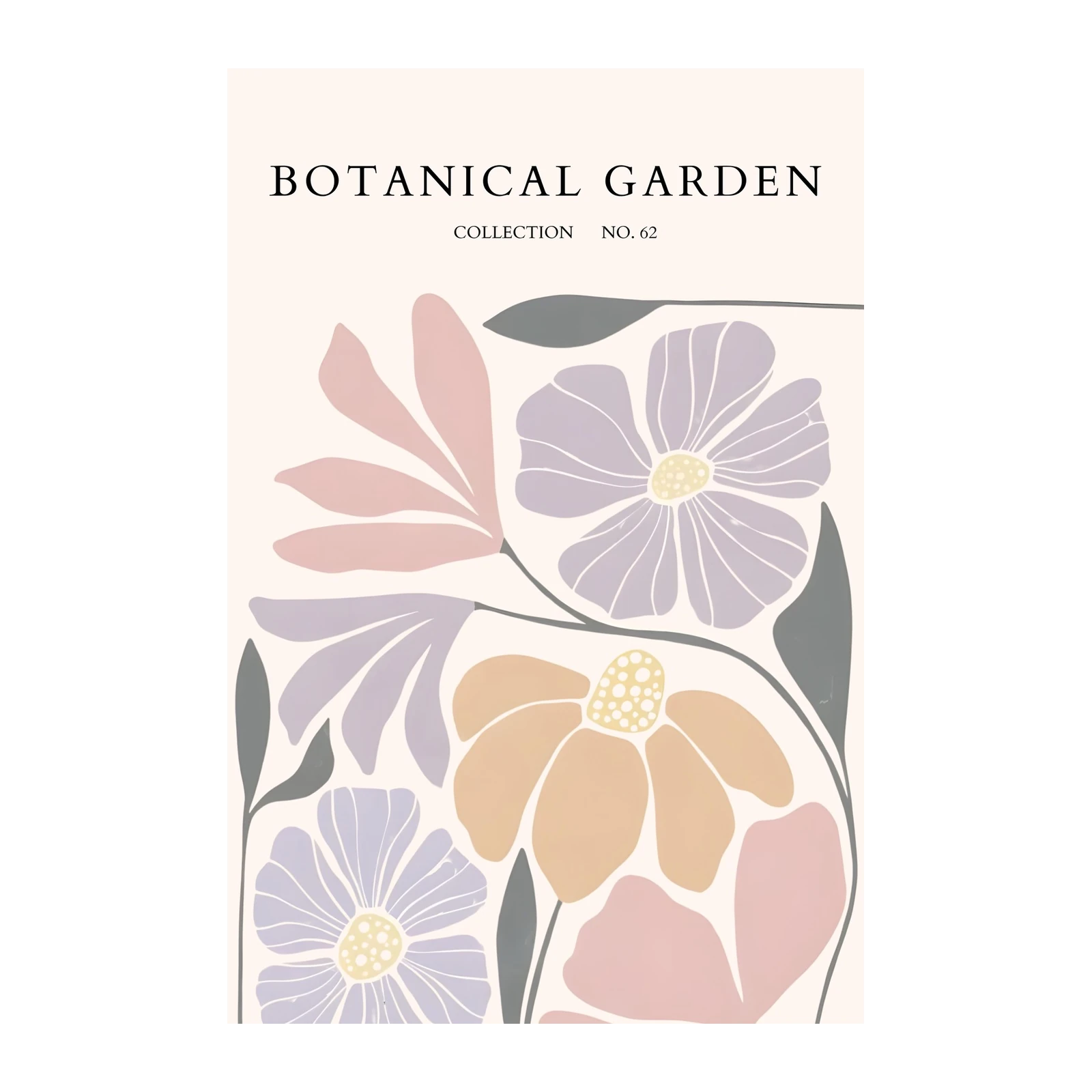 Modern Botanical Garden Floral Wall Art