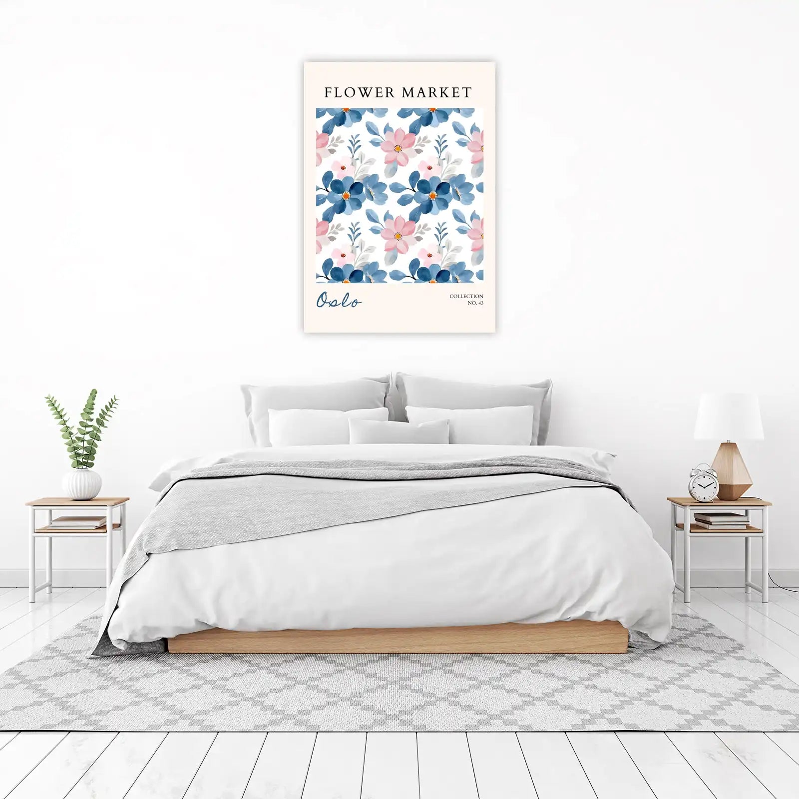 Watercolor Floral Oslo Collection Wall Art