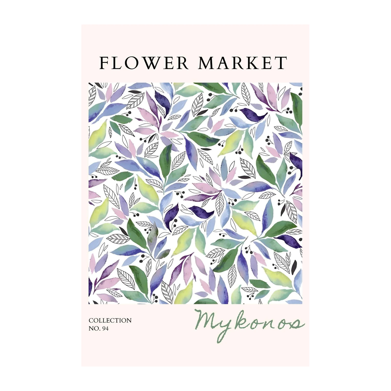 Watercolor Floral Delight Wall Art