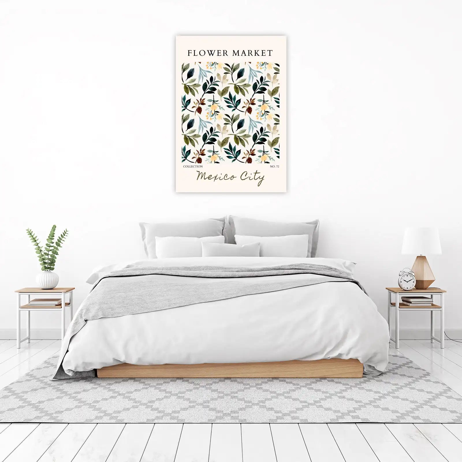 Botanical Bloom "Flower Market" Wall Art
