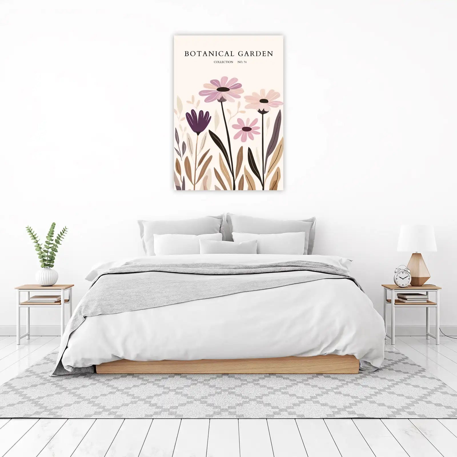 Pastel Floral Botanical Garden Wall Art