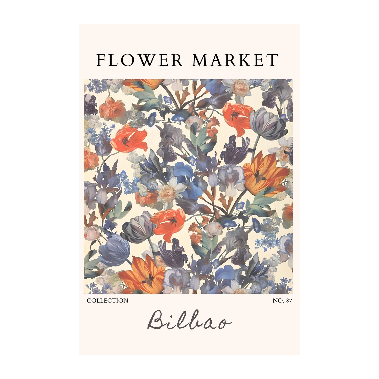 Vibrant Floral Garden Wall Art