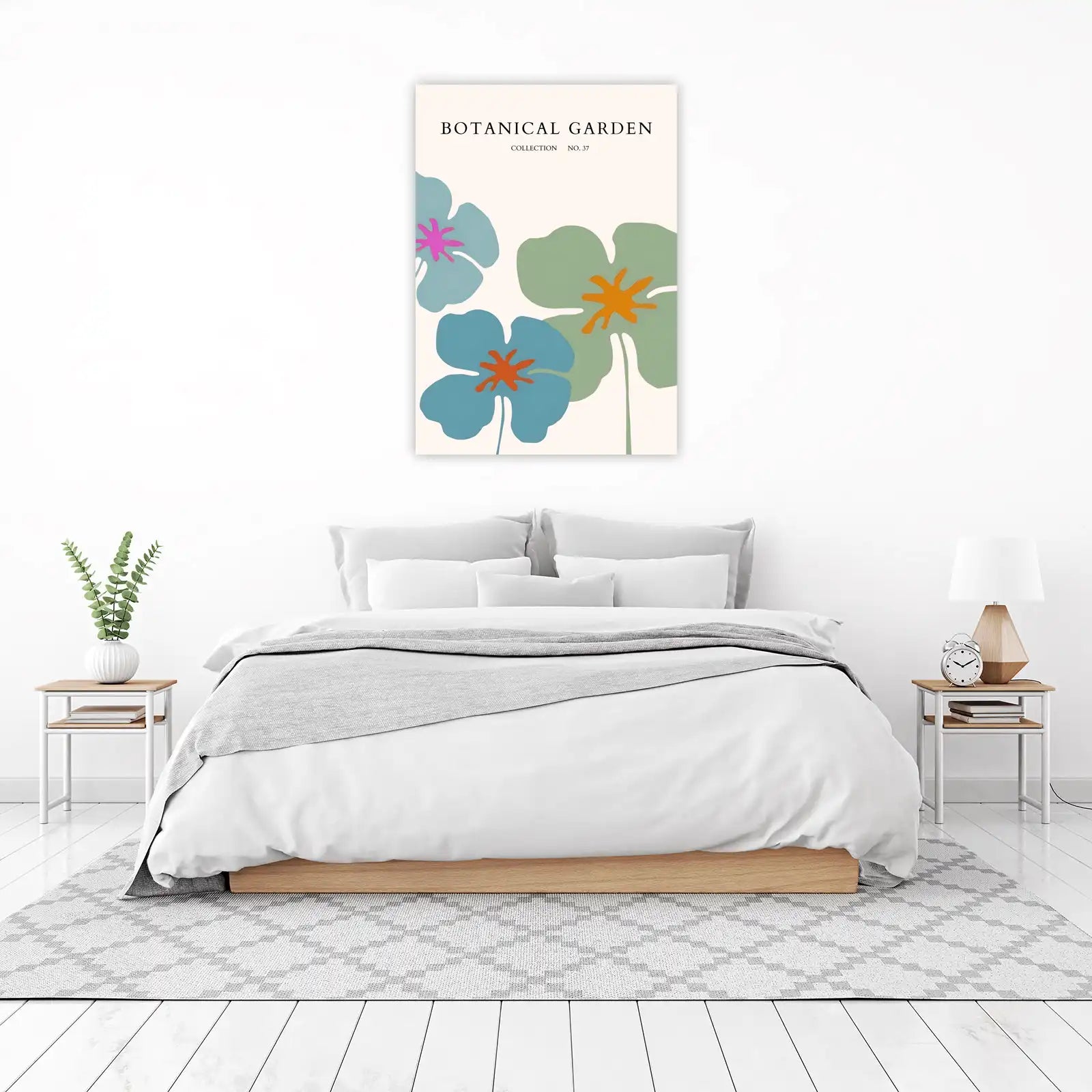 Abstract Botanical Floral Wall Art