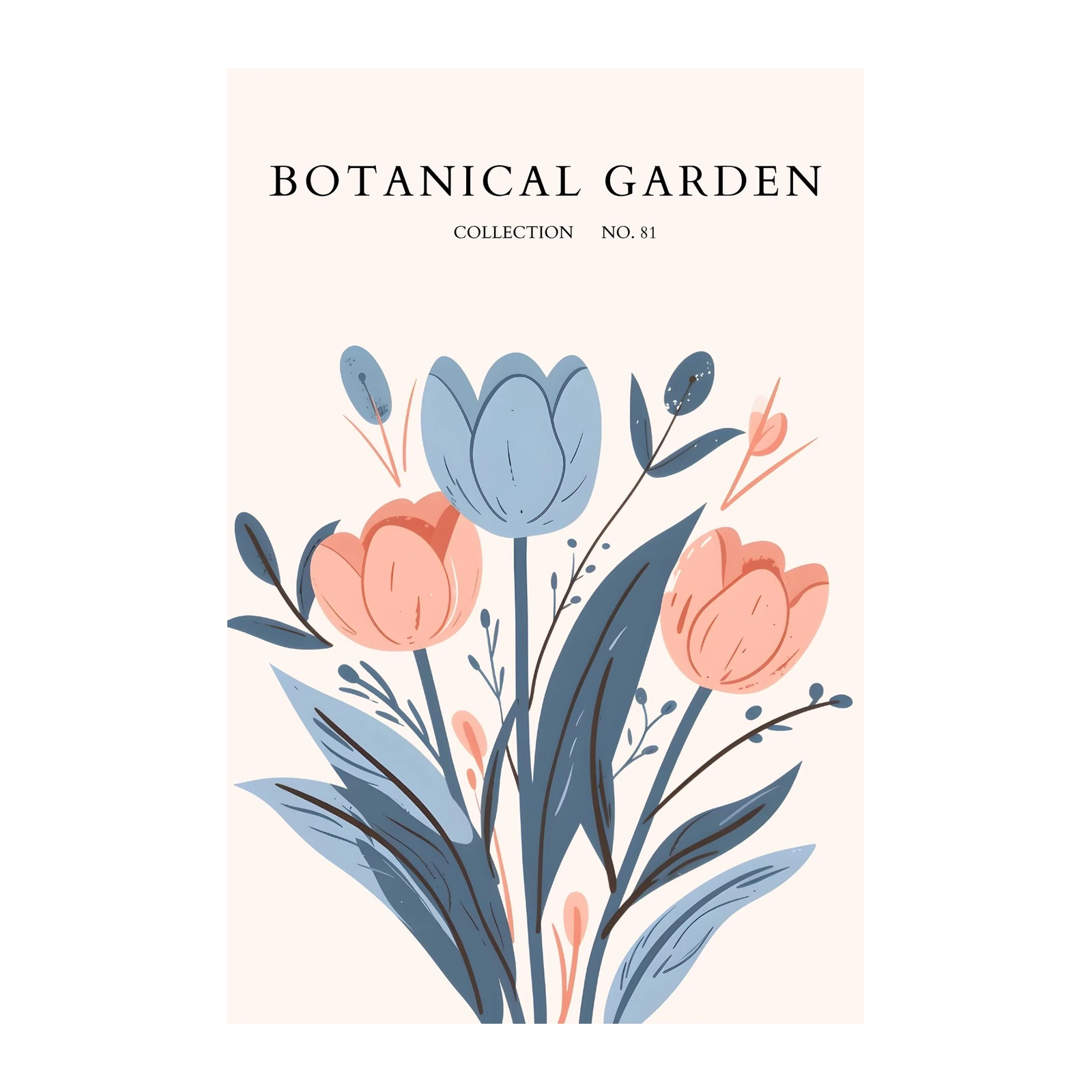 Soft Botanical Tulips Wall Art Wall Art
