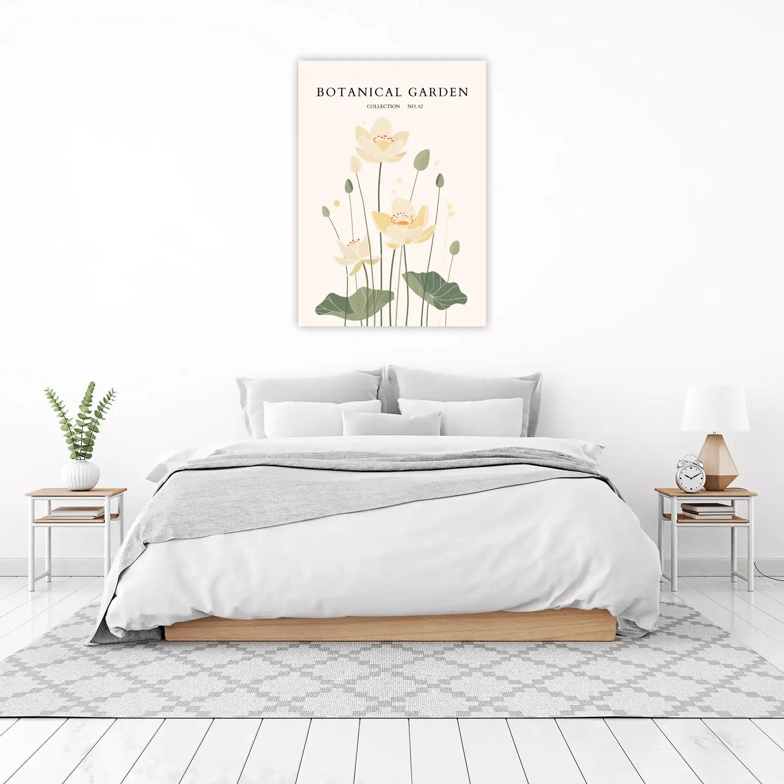 Serene Yellow Lotus Botanical Garden Wall Art