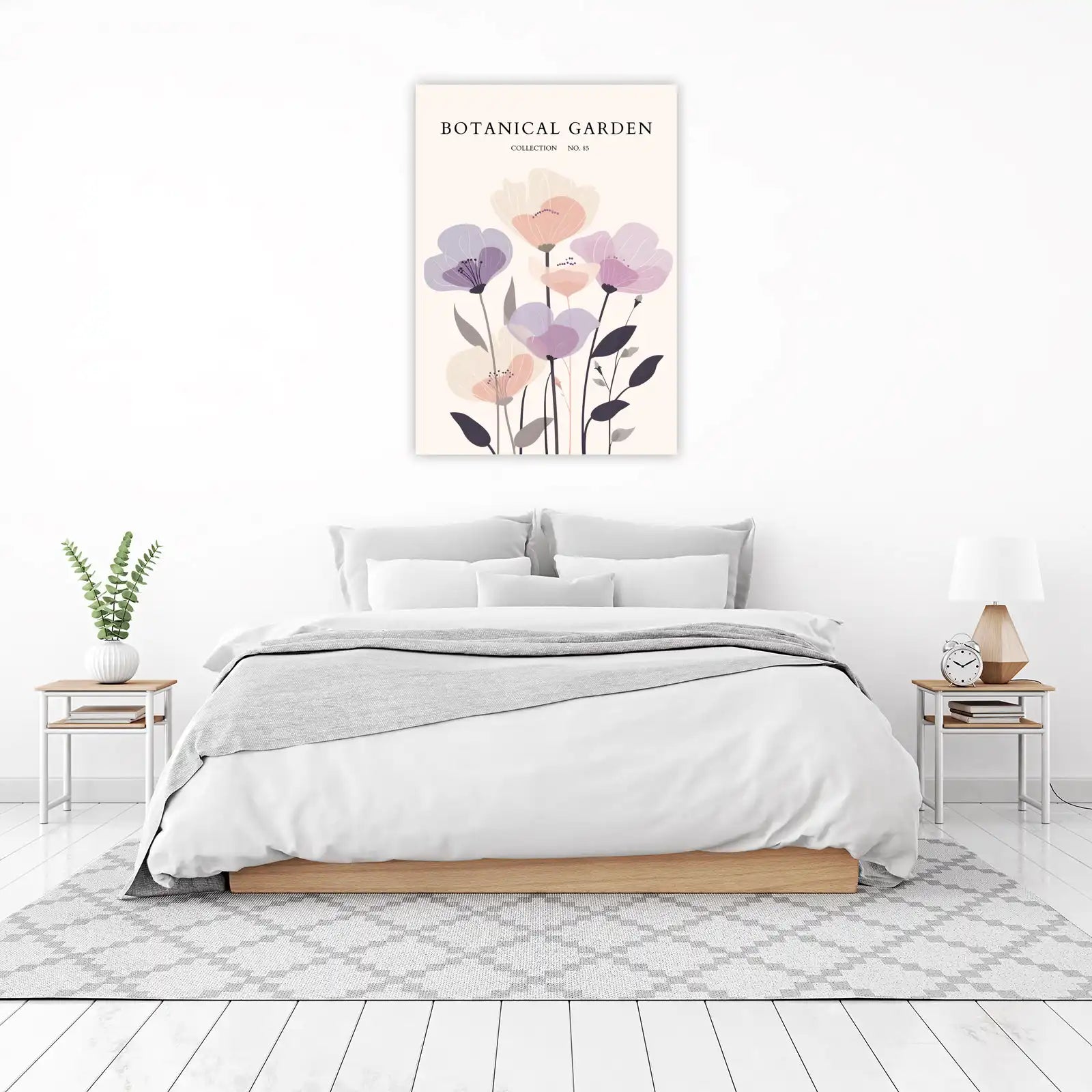 Pastel Floral Garden Collection Wall Art