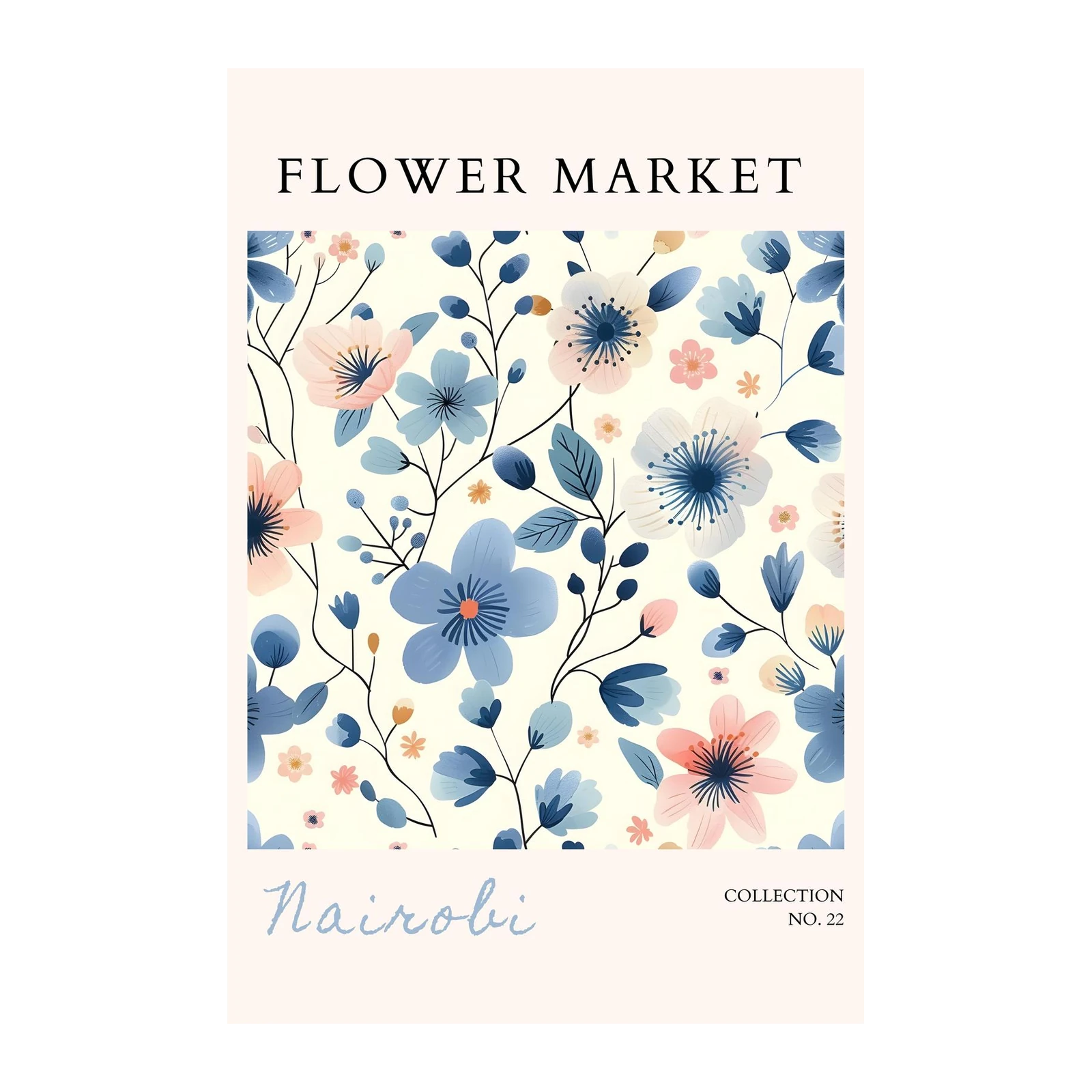 Nairobi Floral Meadow Wall Art