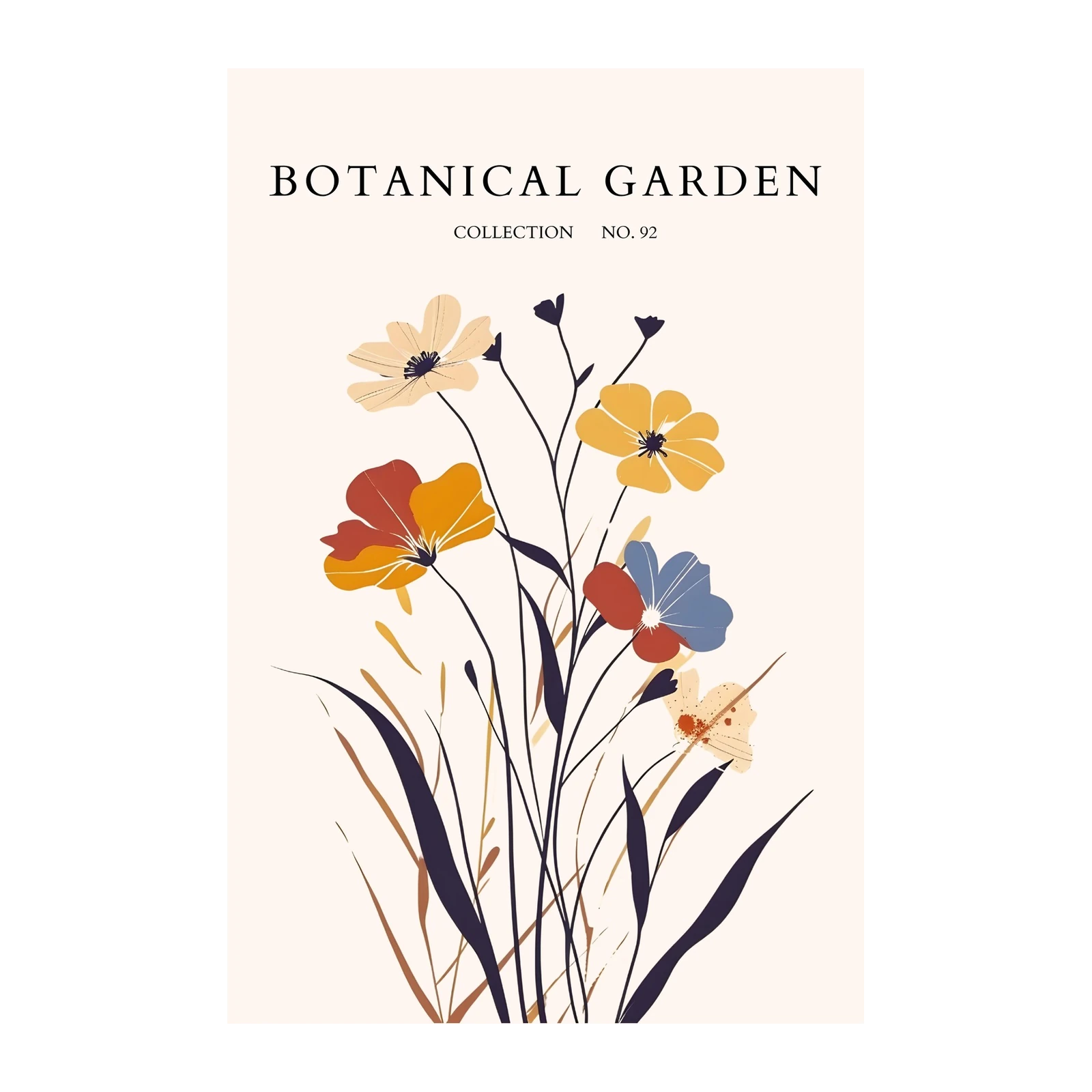 Modern Botanical Garden Art Wall Art
