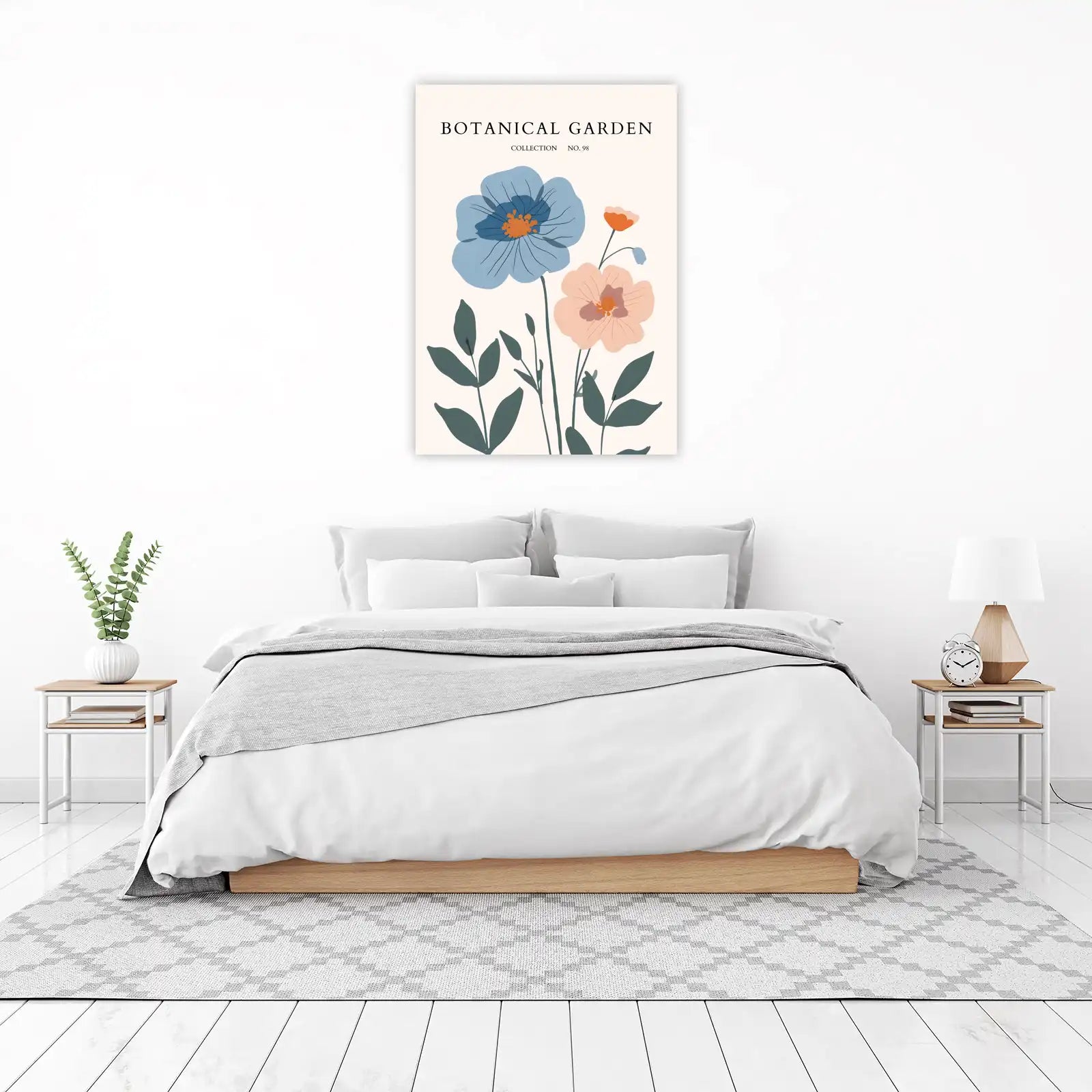 Modern Botanical Floral Art Wall Art
