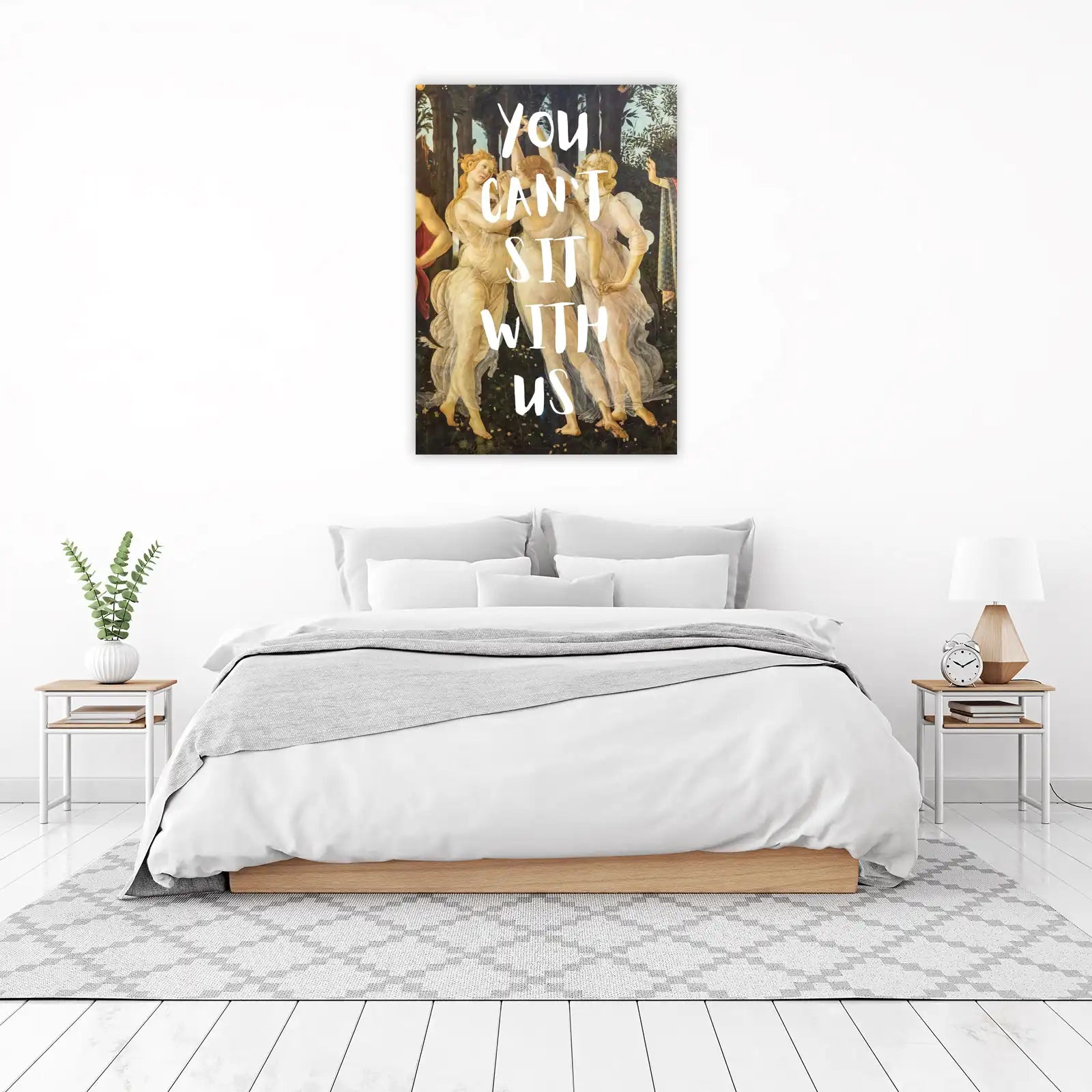 You Can't Sit With Us Funny Art Wall Art