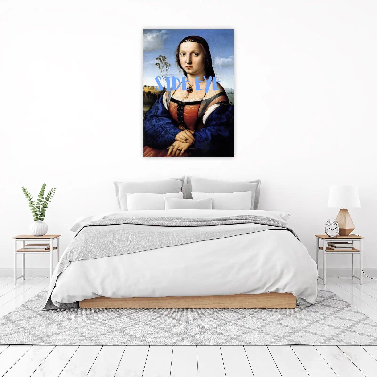 Renaissance Side Eye Portrait Wall Art