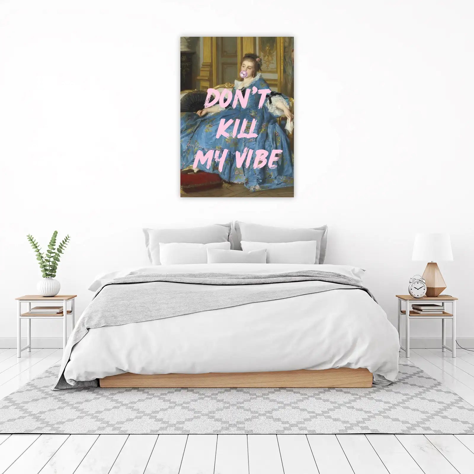 Don't Kill My Vibe Vintage Portrait Wall Art
