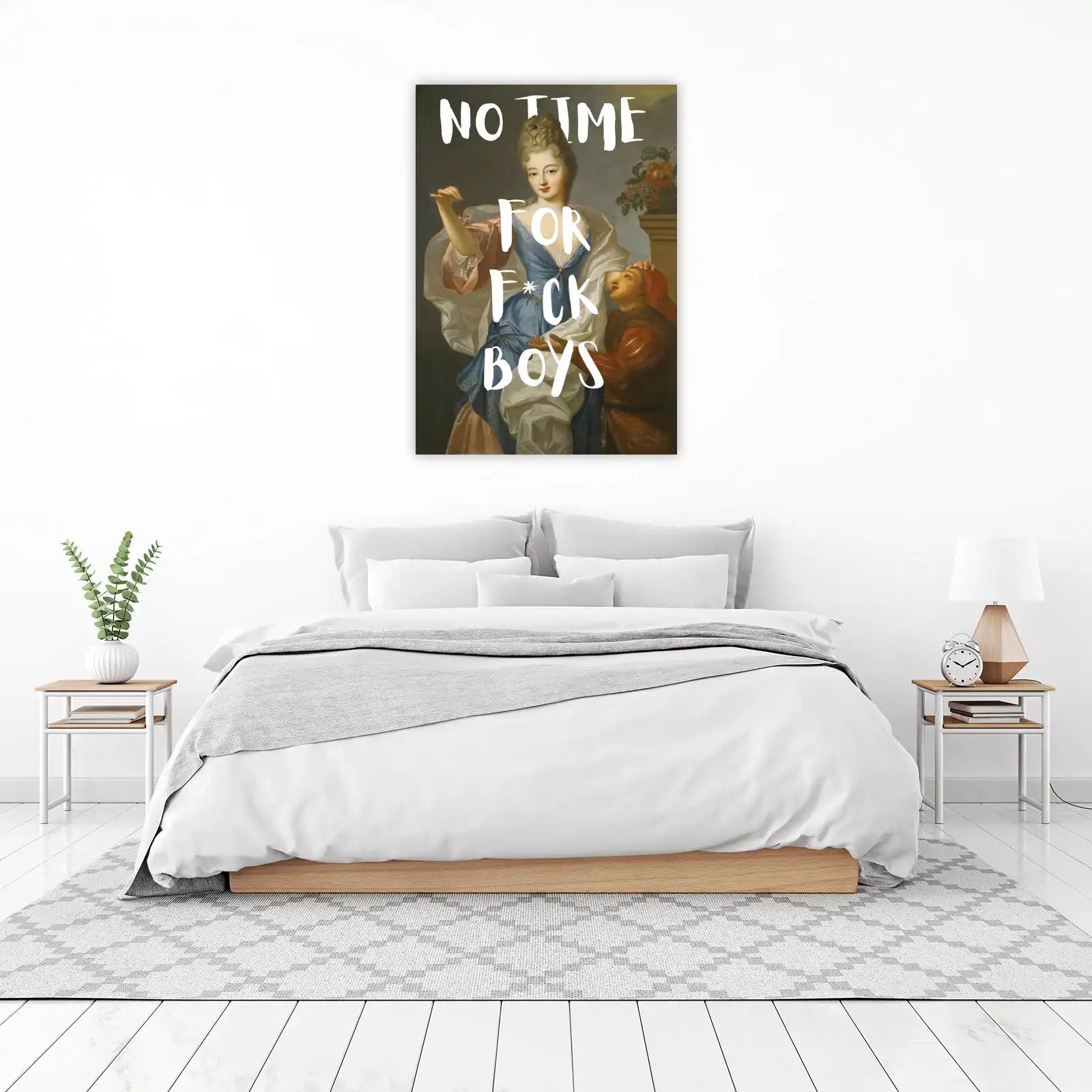 Statement "No Time For Fuck Boys" Wall Art