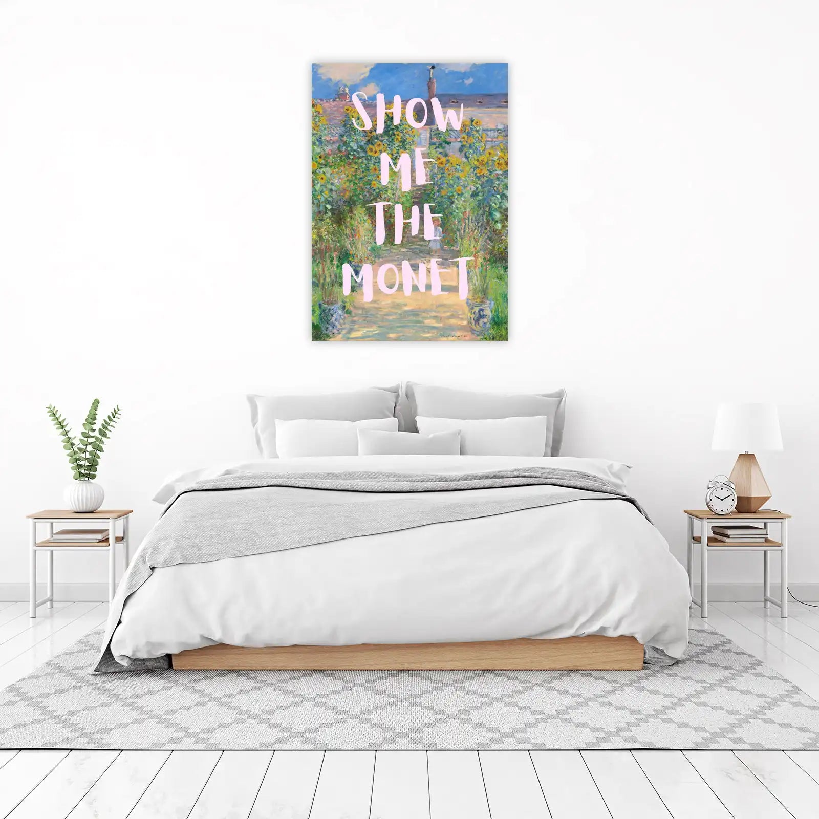 Monet's Garden Sunflower Path Wall Art