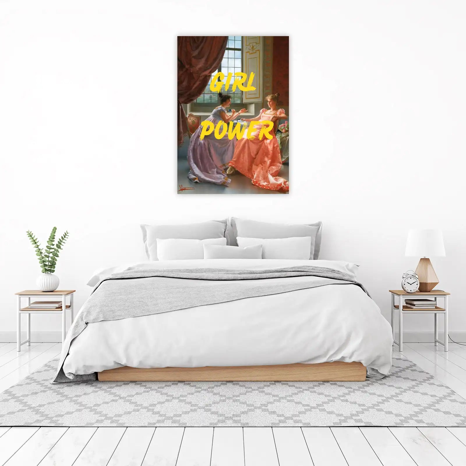 Girl Power Vintage Art Wall Art