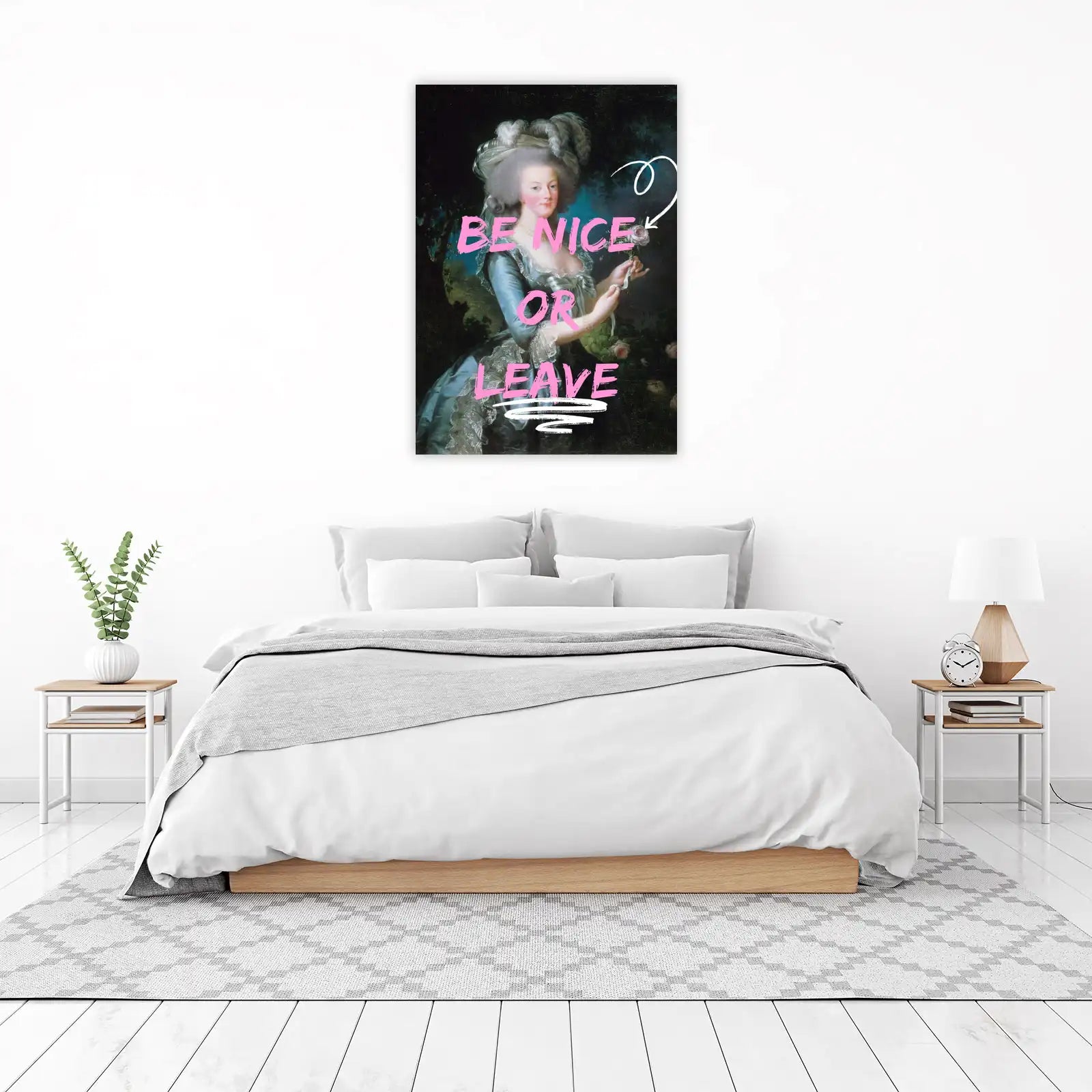 Vintage Empress "Be Nice or Leave" Wall Art