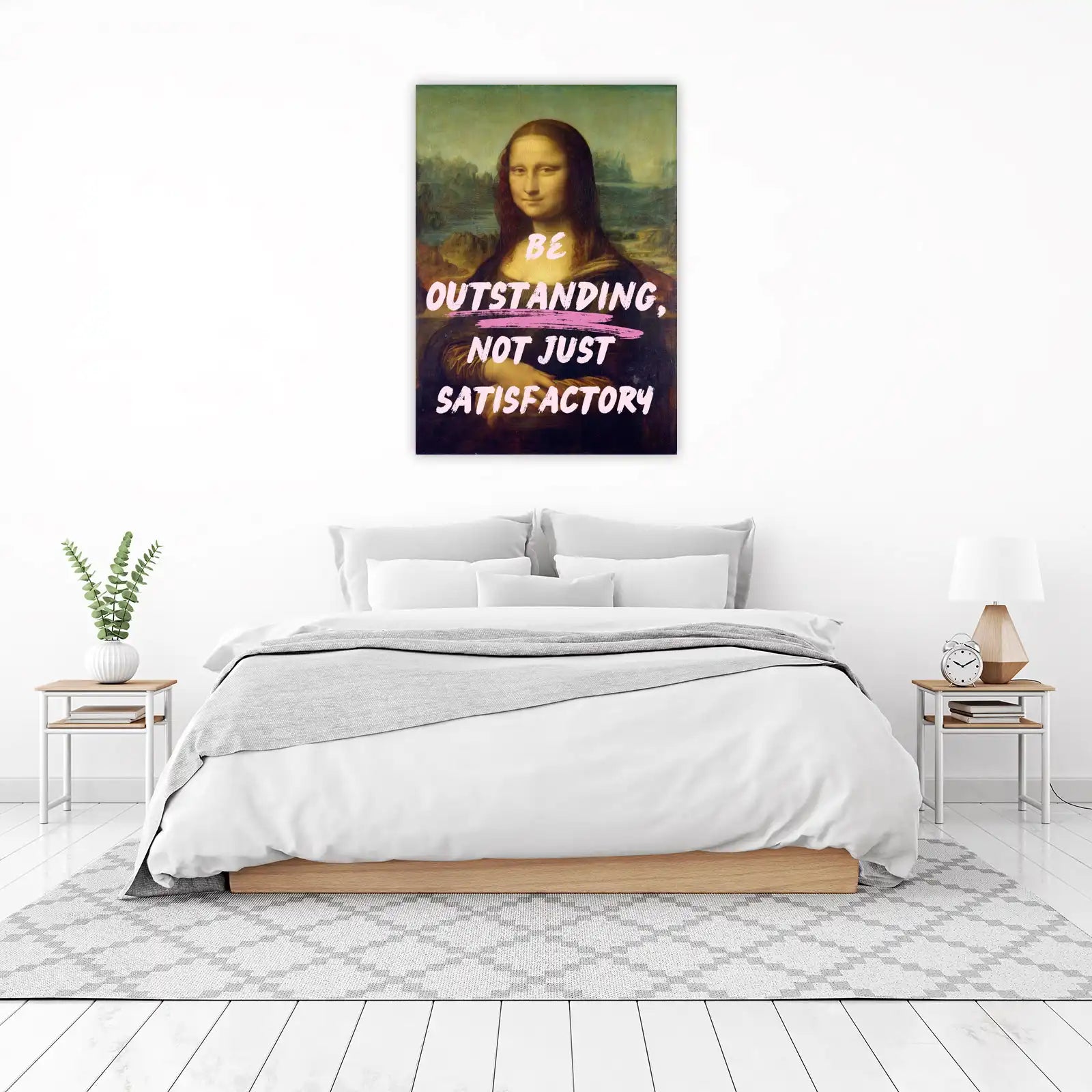 Mona Lisa 'Be Outstanding' Motivational Wall Art