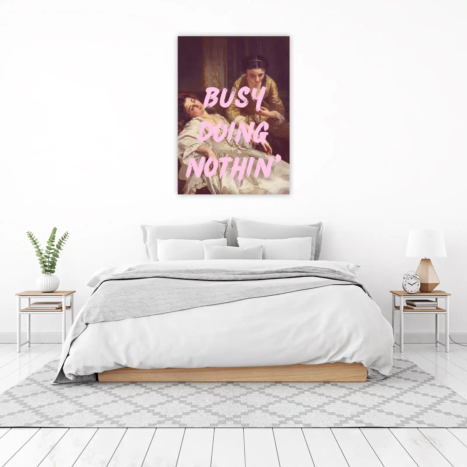 Busy Doin Nothin' Wall Art - Vintage Chic Wall Art