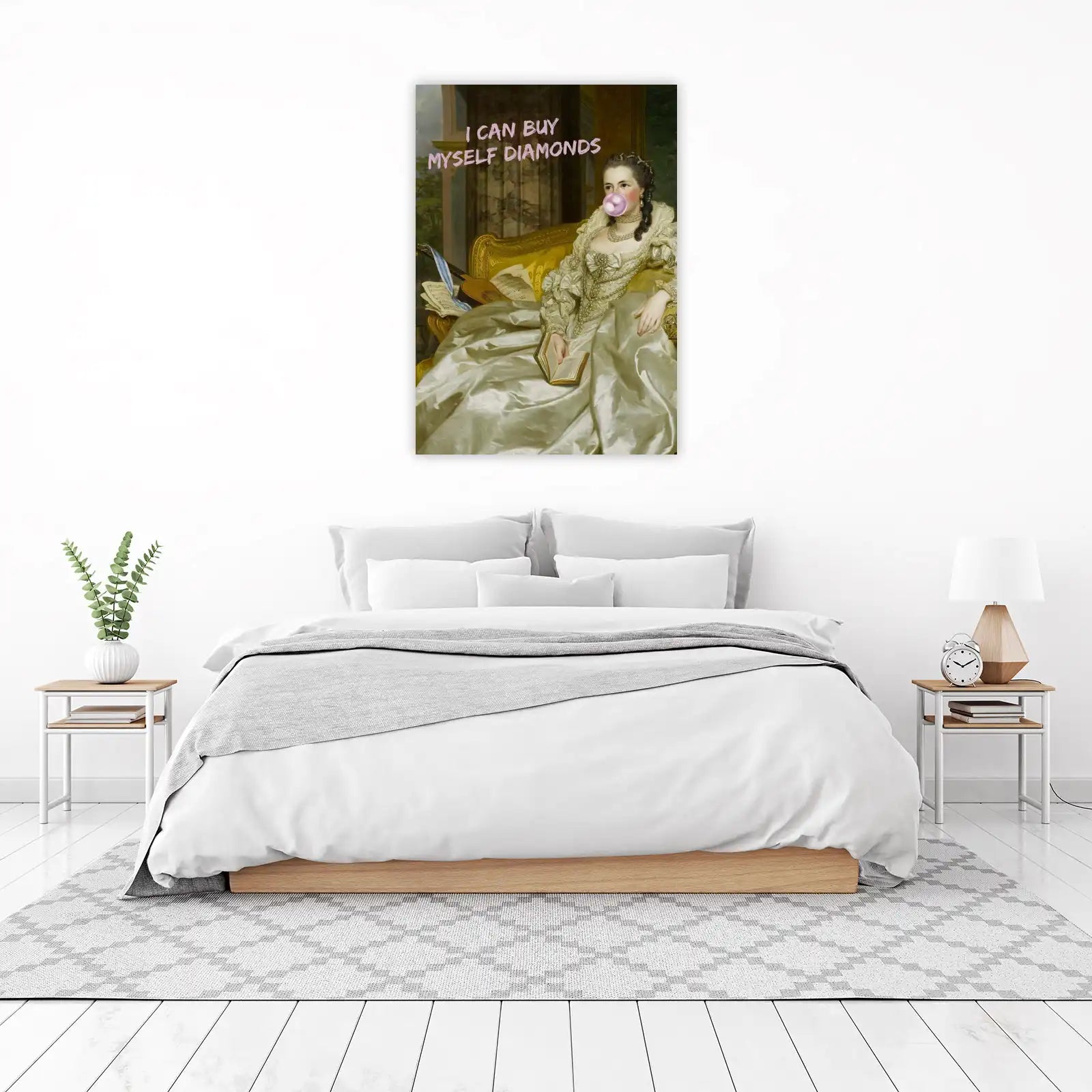 I Can Buy Myself Diamonds Vintage Portrait Wall Art