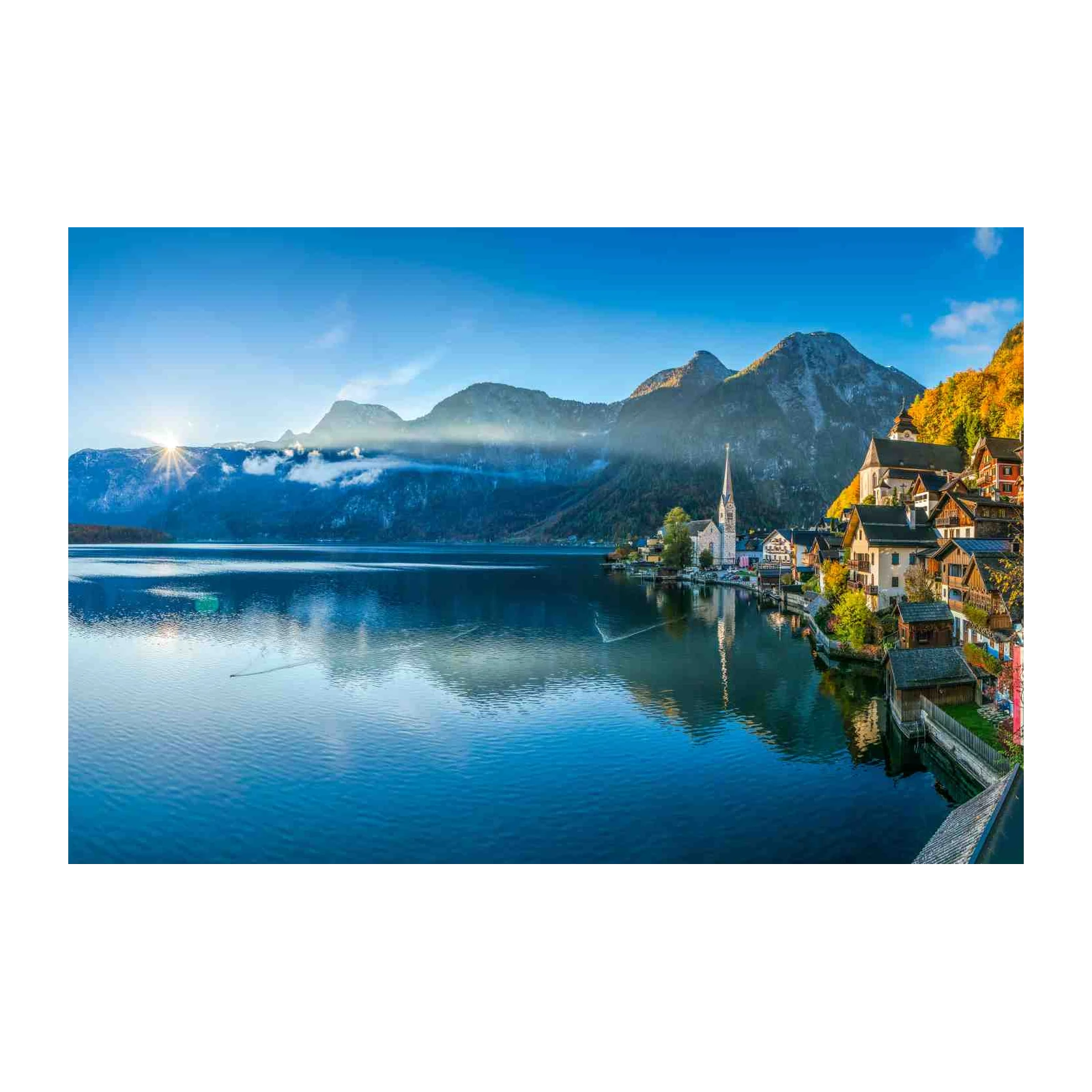 Hallstatt Austria Lakeside Village Wall Art