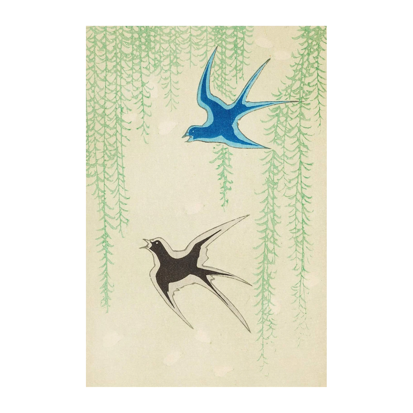 Willow Swallows Serenade Wall Art