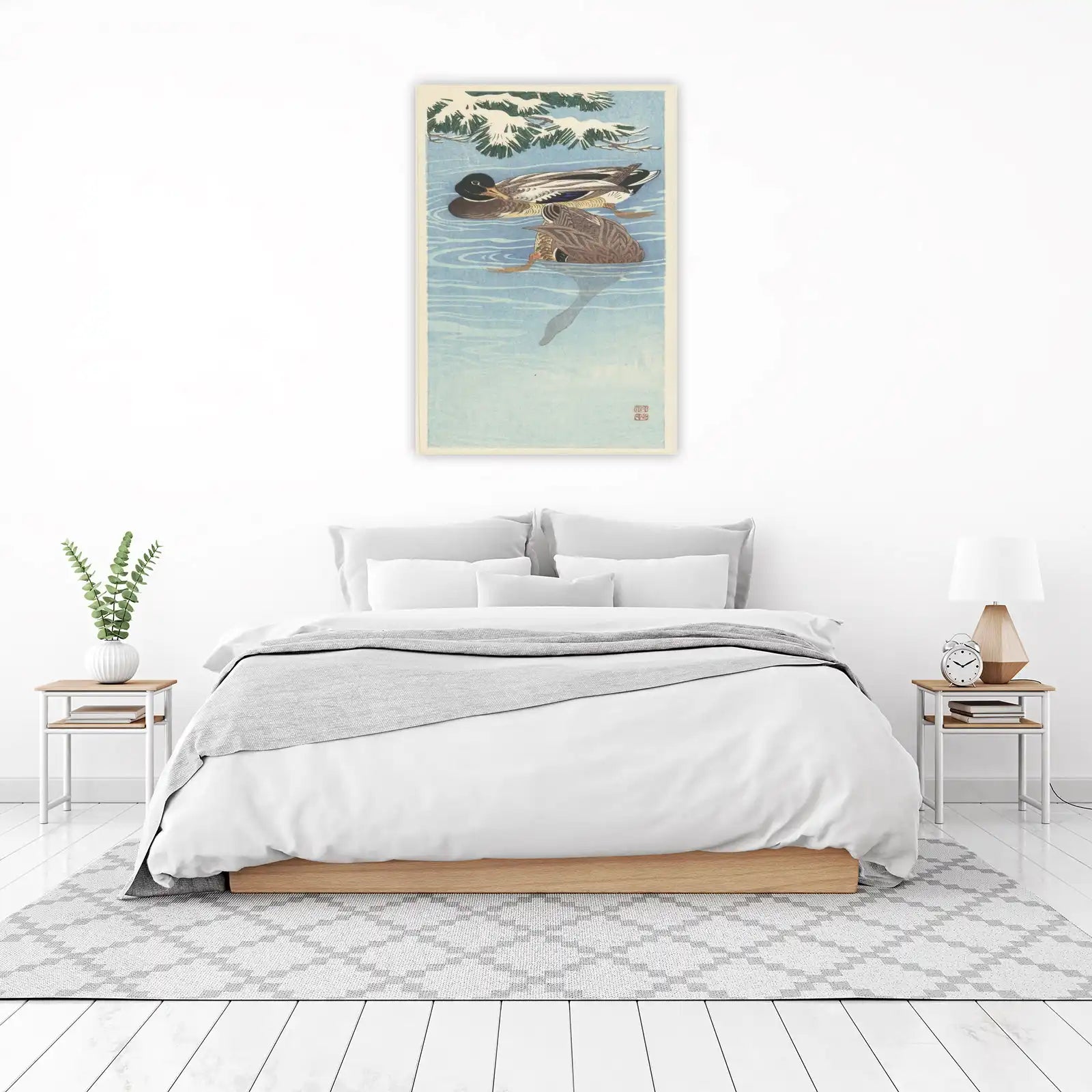 Tranquil Winter Ducks Nature Wall Art