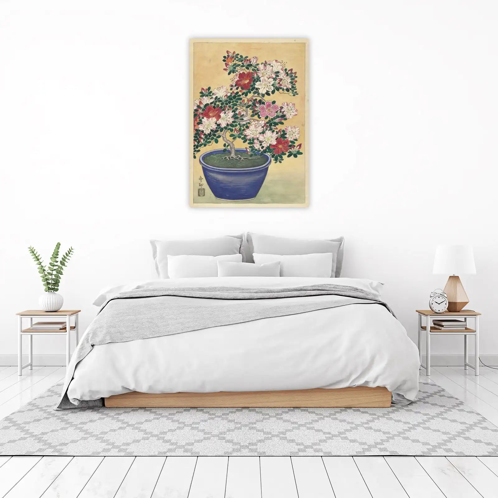 Vibrant Azalea Bonsai Art Wall Art