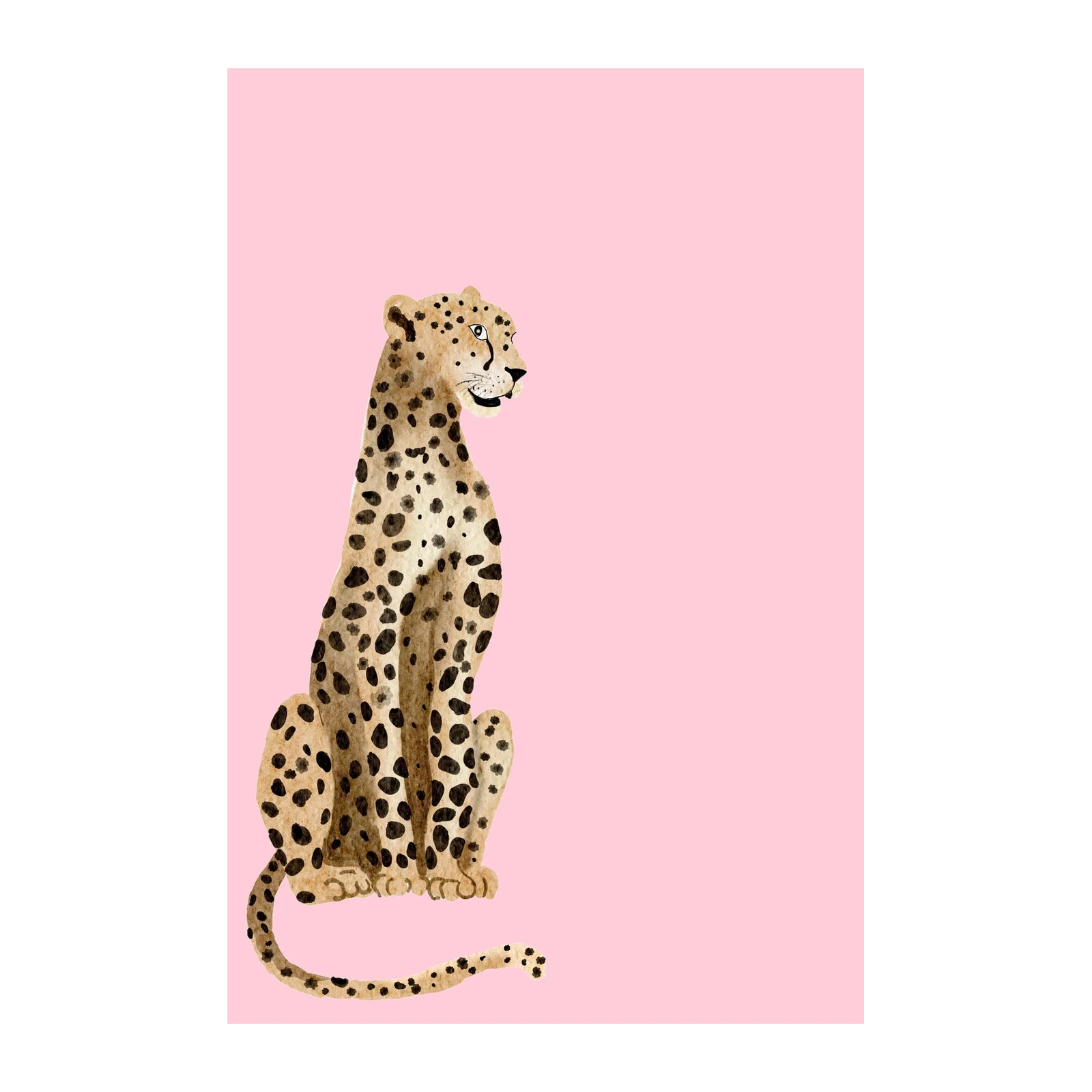 Playful Cheetah Portrait Wall Art