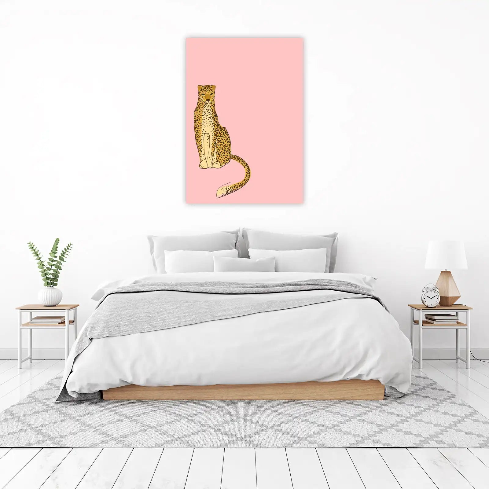 Chic Sitting Cheetah Wall Art