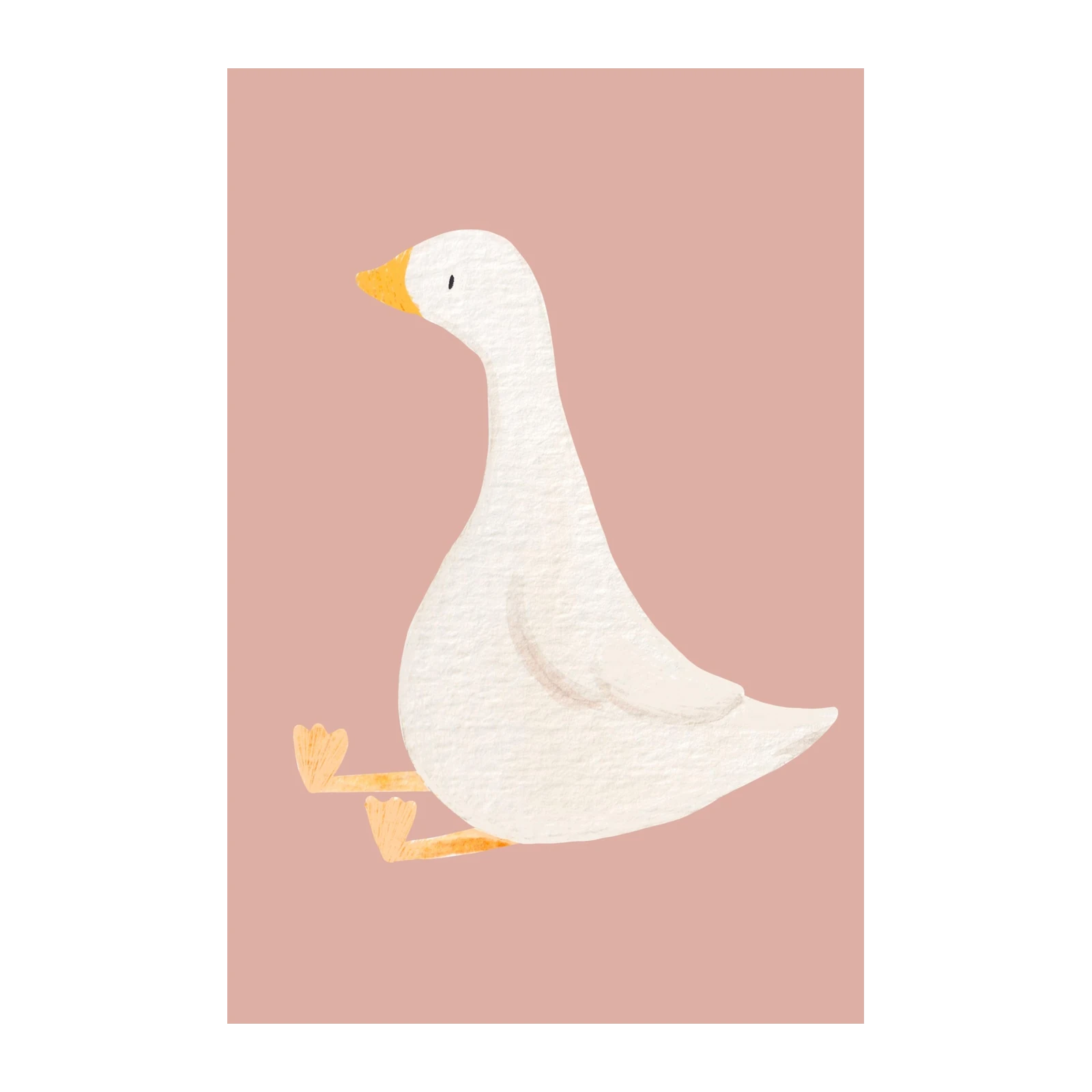Charming Goose Watercolor Wall Art for Nursery
