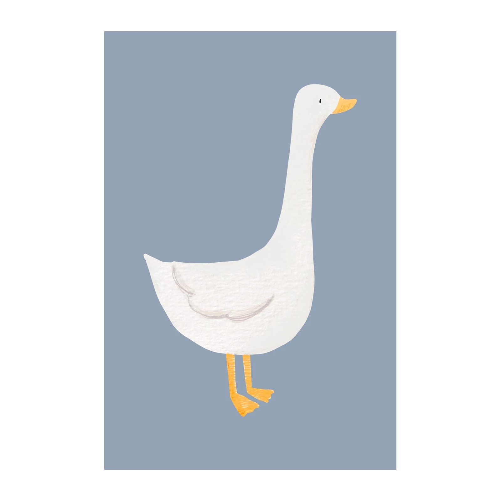 Charming Goose Illustration Wall Art
