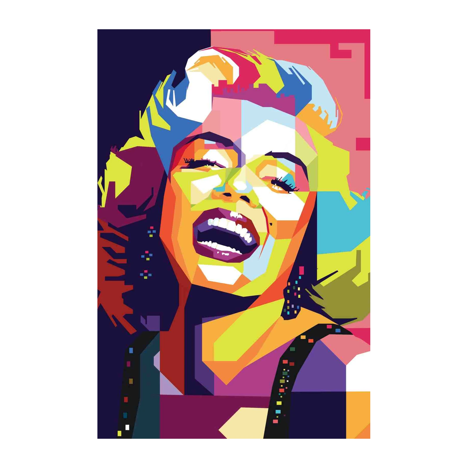 Vibrant Marilyn Monroe Pop Art Wall Art