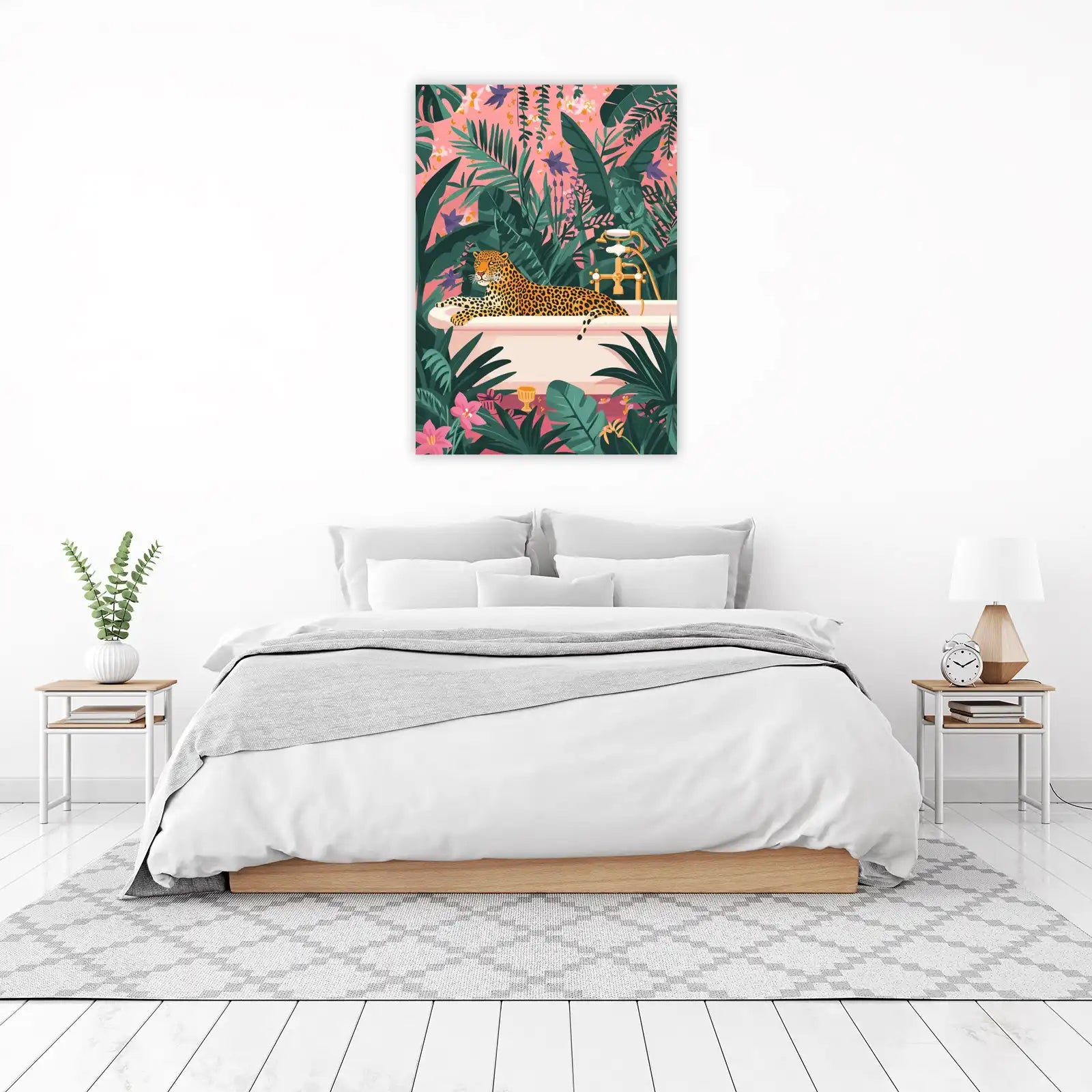 Jungle Luxury Leopard Bath Wall Art