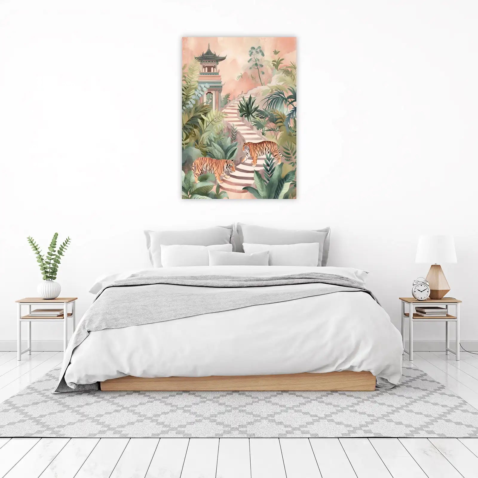 Majestic Tigers Oriental Garden Wall Art