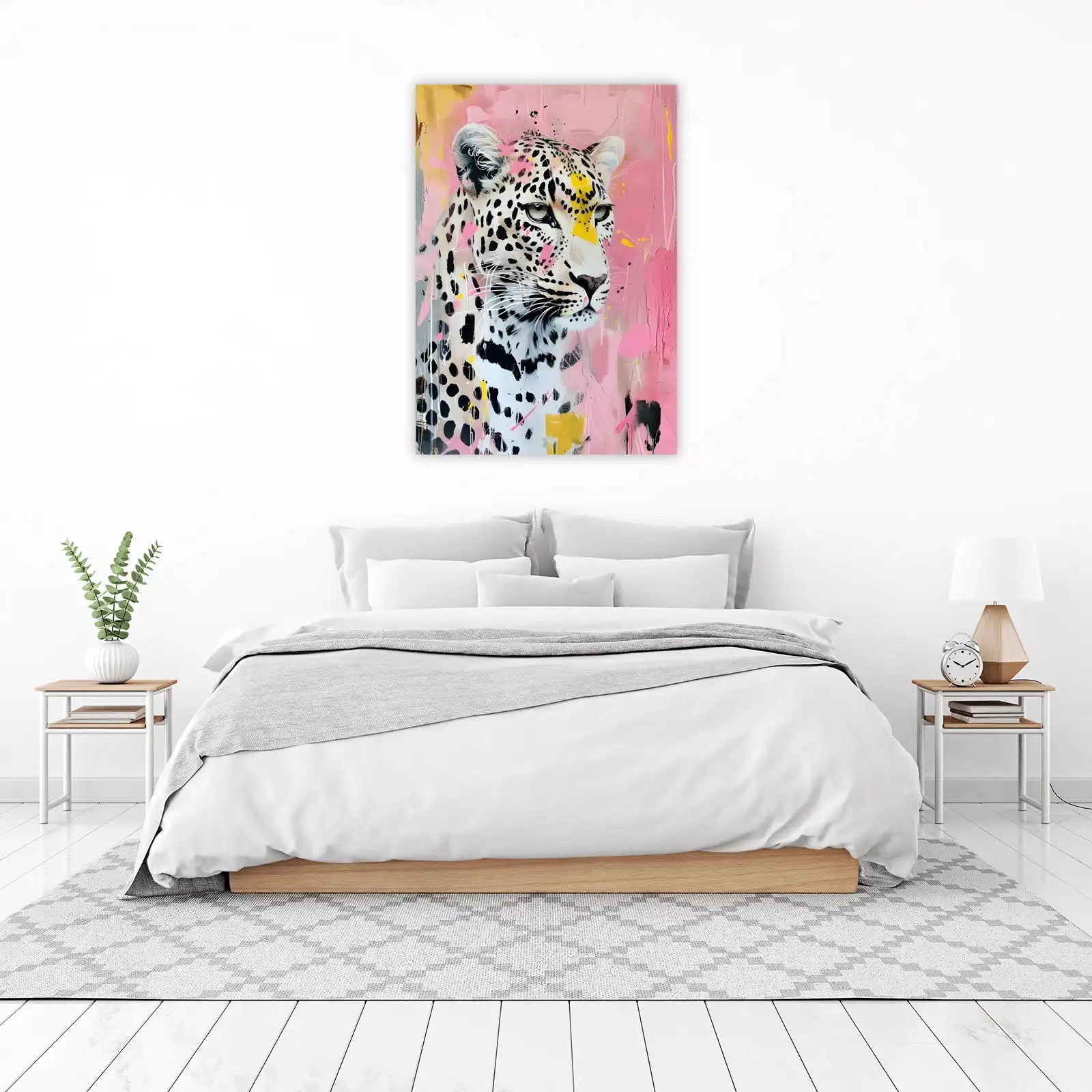 Vibrant Leopard Abstract Wall Art Wall Art