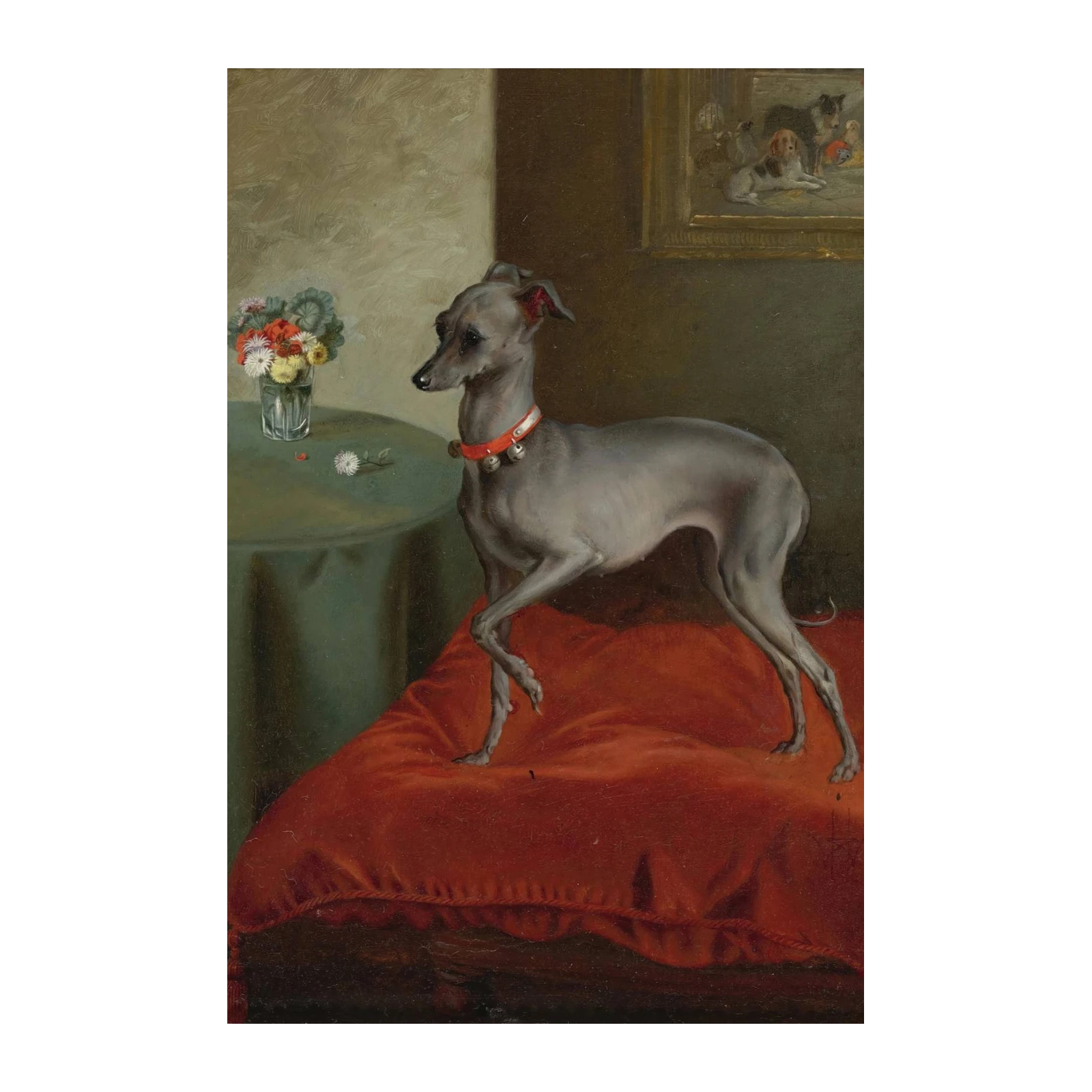 Elegant Italian Greyhound Portrait Wall Art