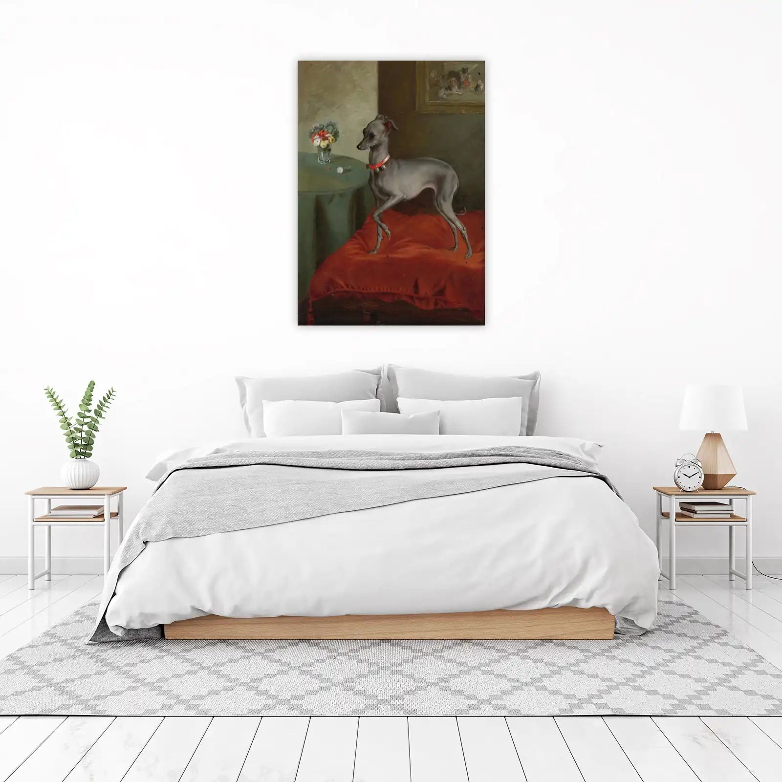 Elegant Italian Greyhound Portrait Wall Art