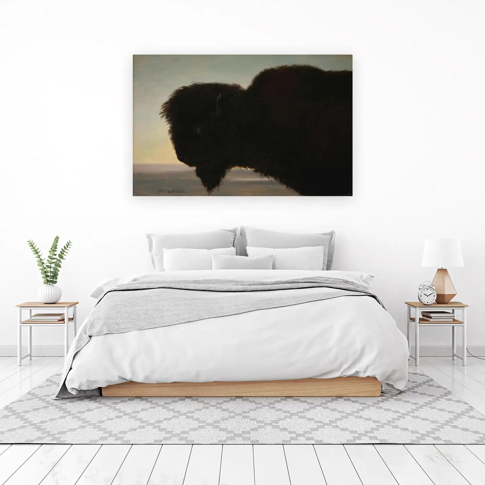 Majestic Bison Wildlife Nature Wall Art