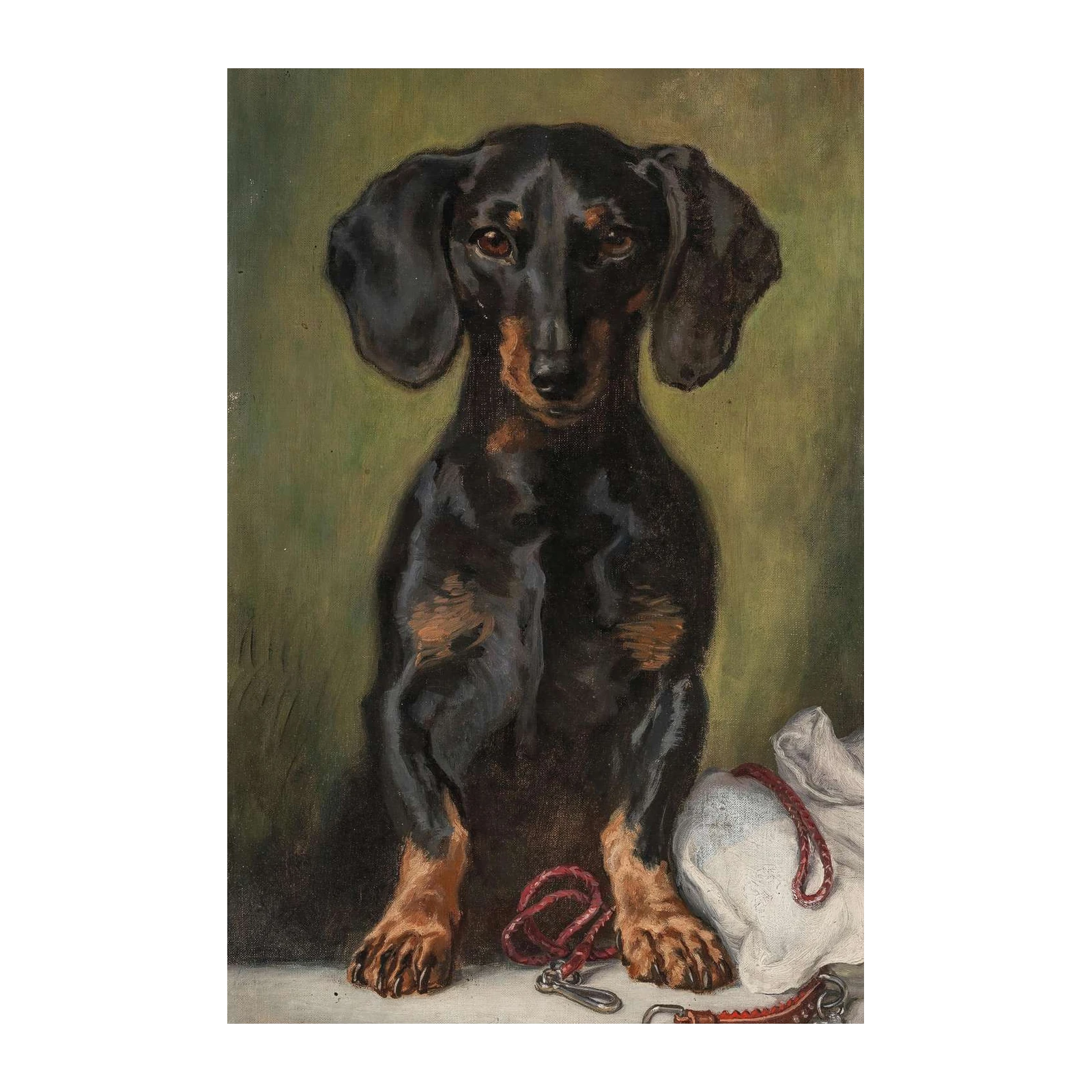 Charming Dachshund Portrait "Mungo" Wall Art