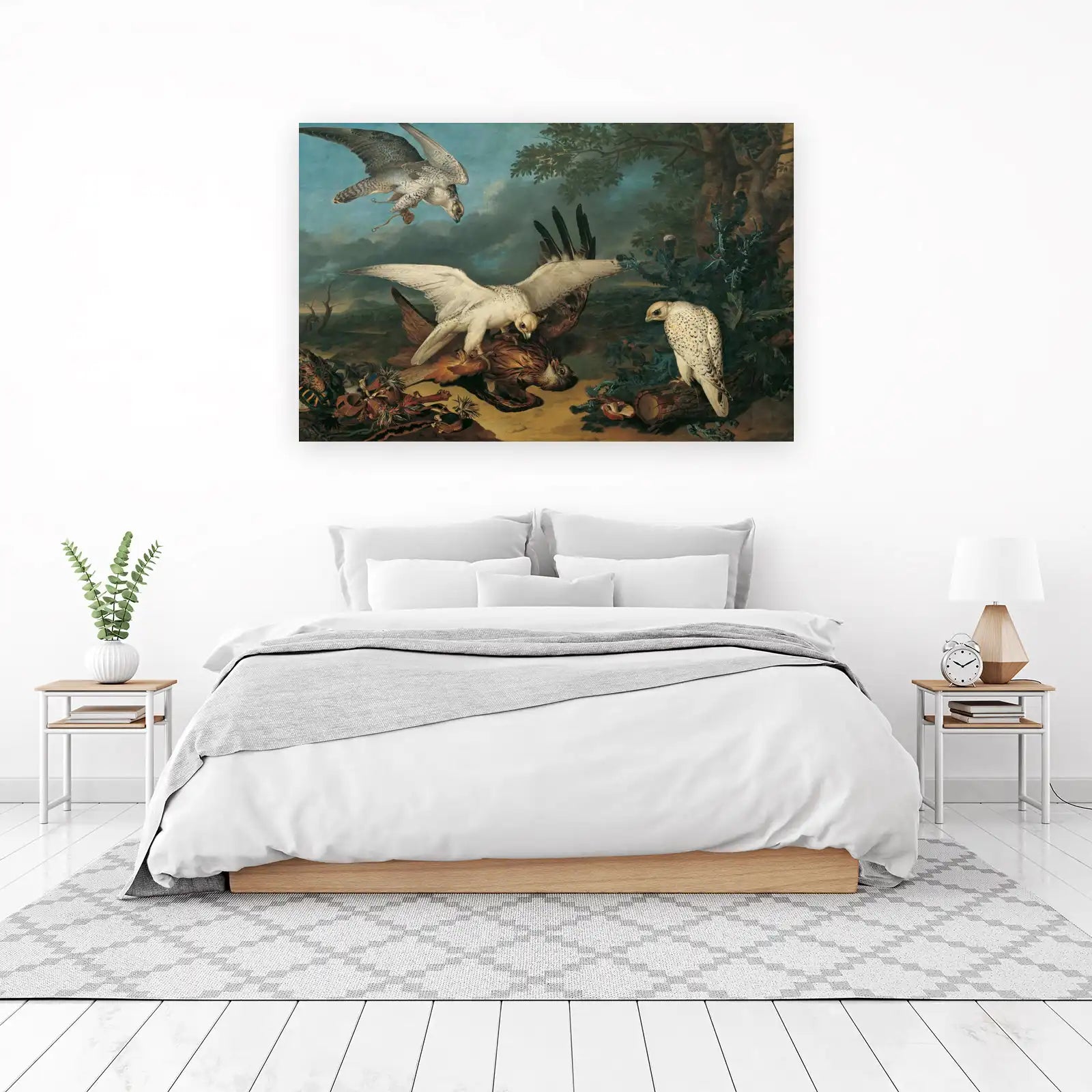 Majestic Falcon Hunt Wall Art | Wildlife Art