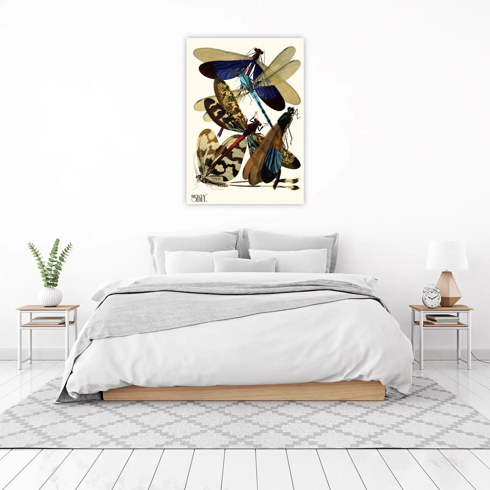 Vintage Dragonfly Art Print | Insect Nature Wall Art