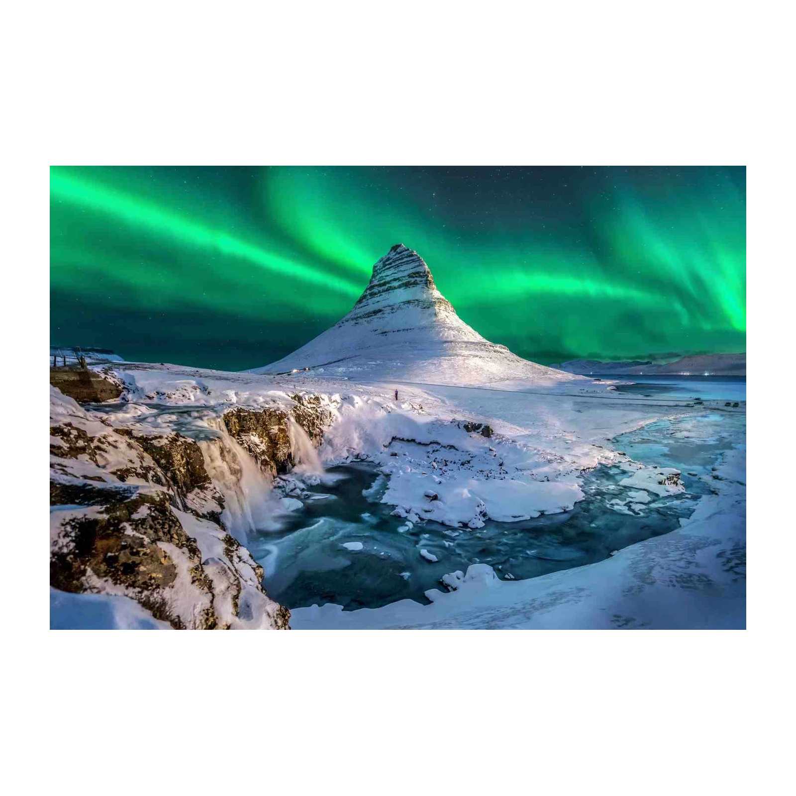 Kirkjufell Aurora Waterfall Wall Art