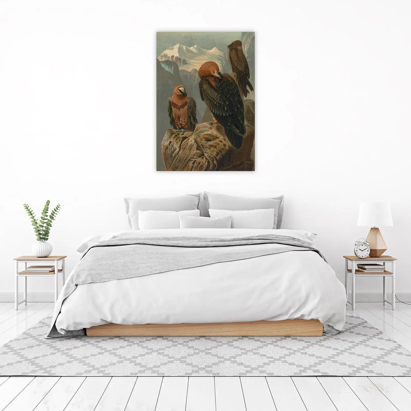 Majestic Vultures Mountain View Wall Art