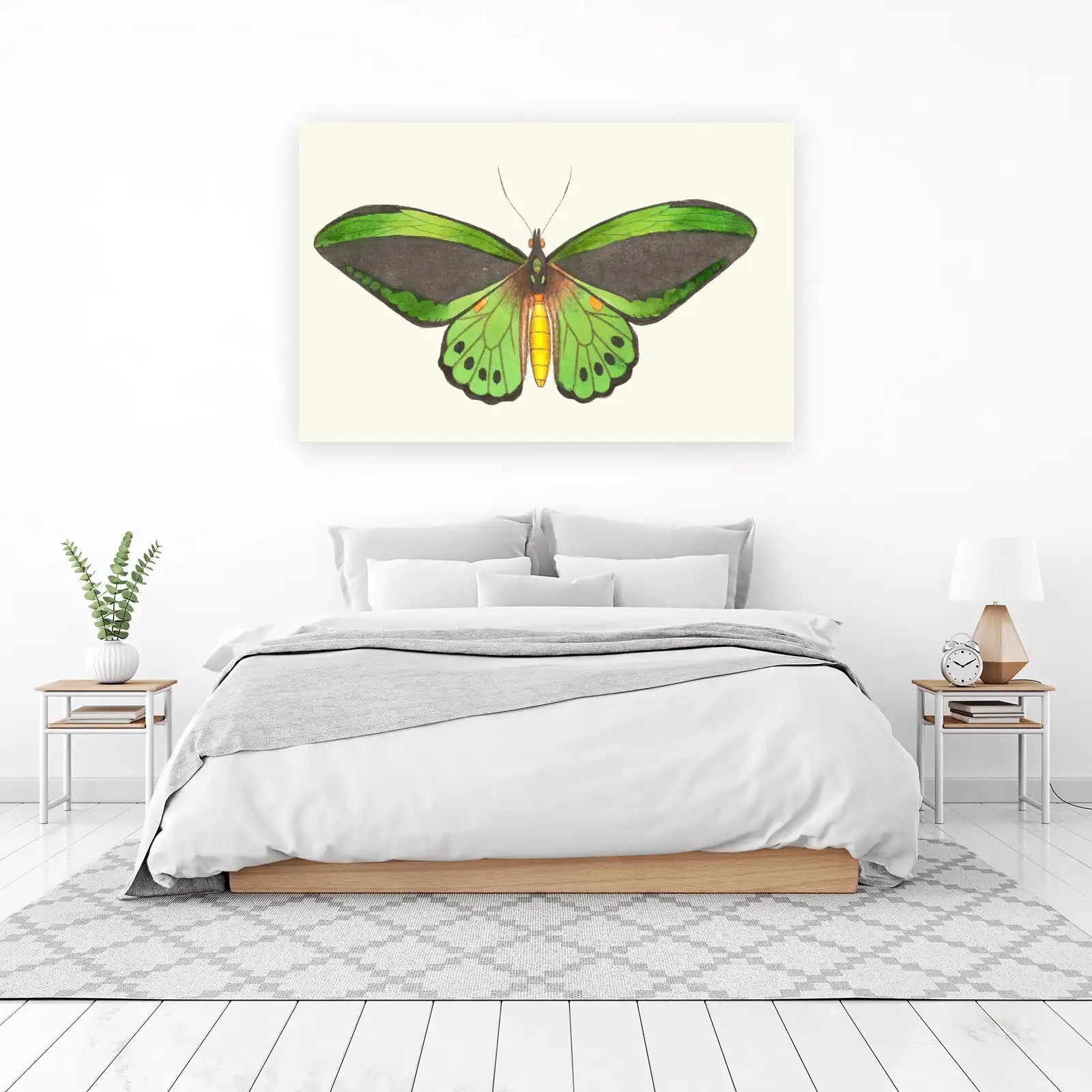 Emerald Butterfly Art Print Wall Art