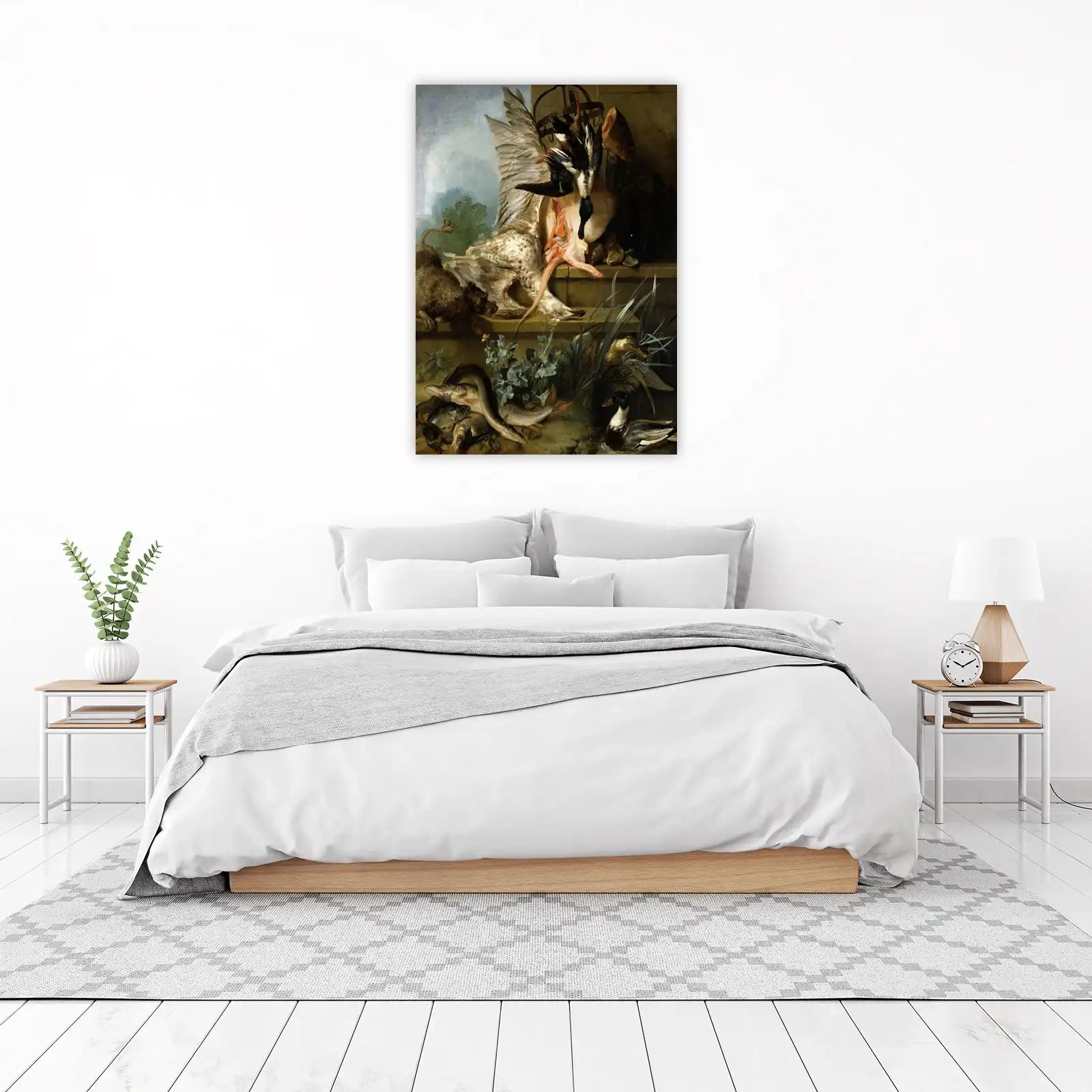 Vibrant Still Life Game and Ducks Wall Art