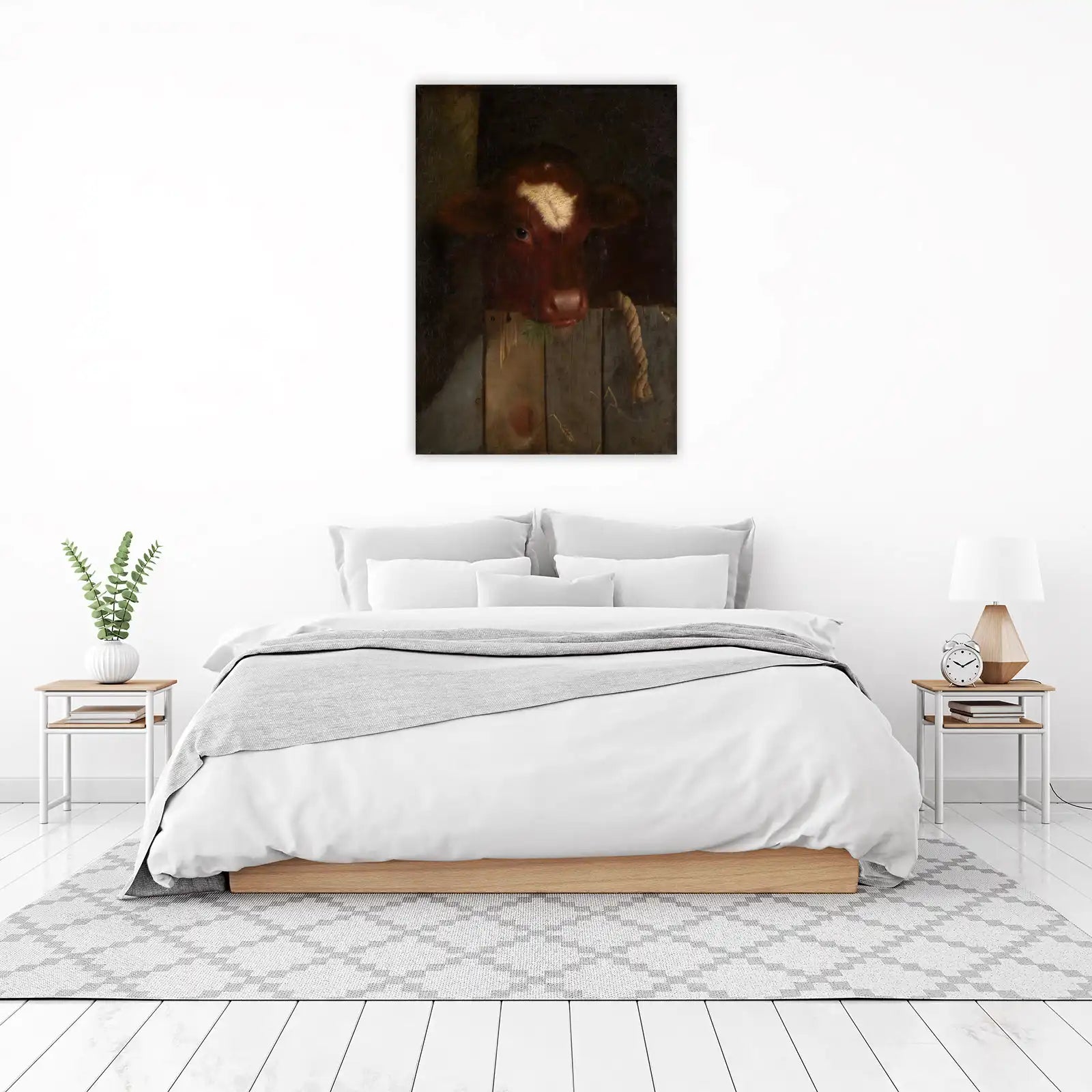 Rustic Farmhouse Cow Wall Art