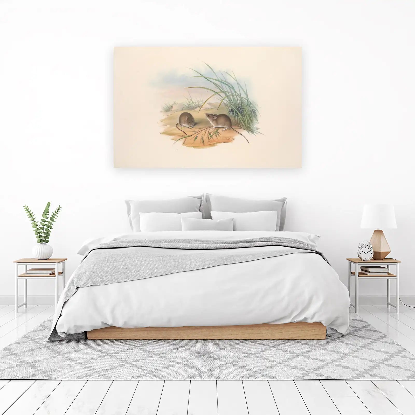 Charming Field Mice Nature Art Wall Art