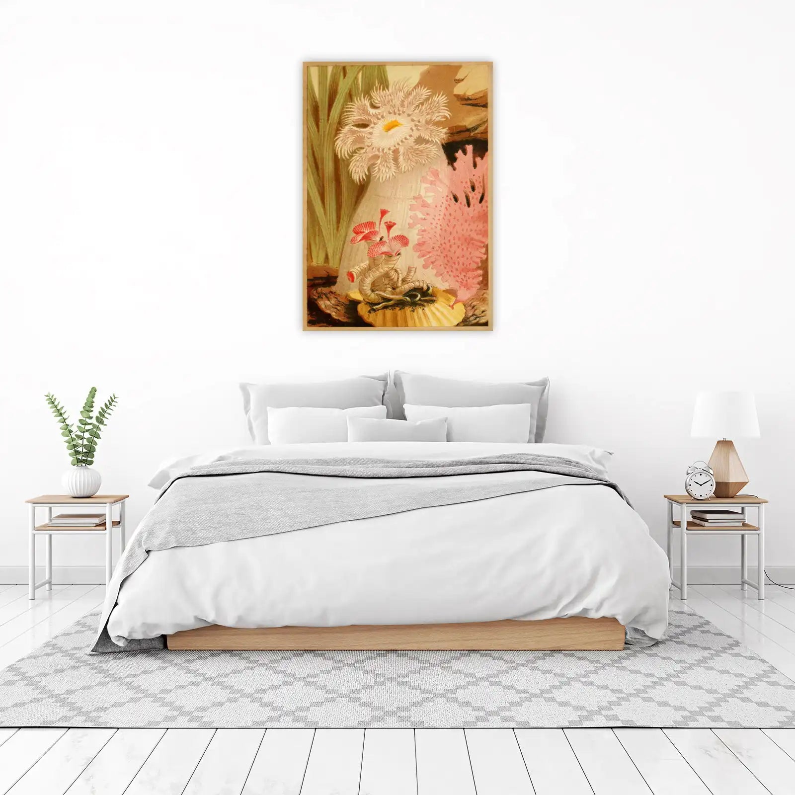 Vintage Sea Anemone & Coral Wall Art